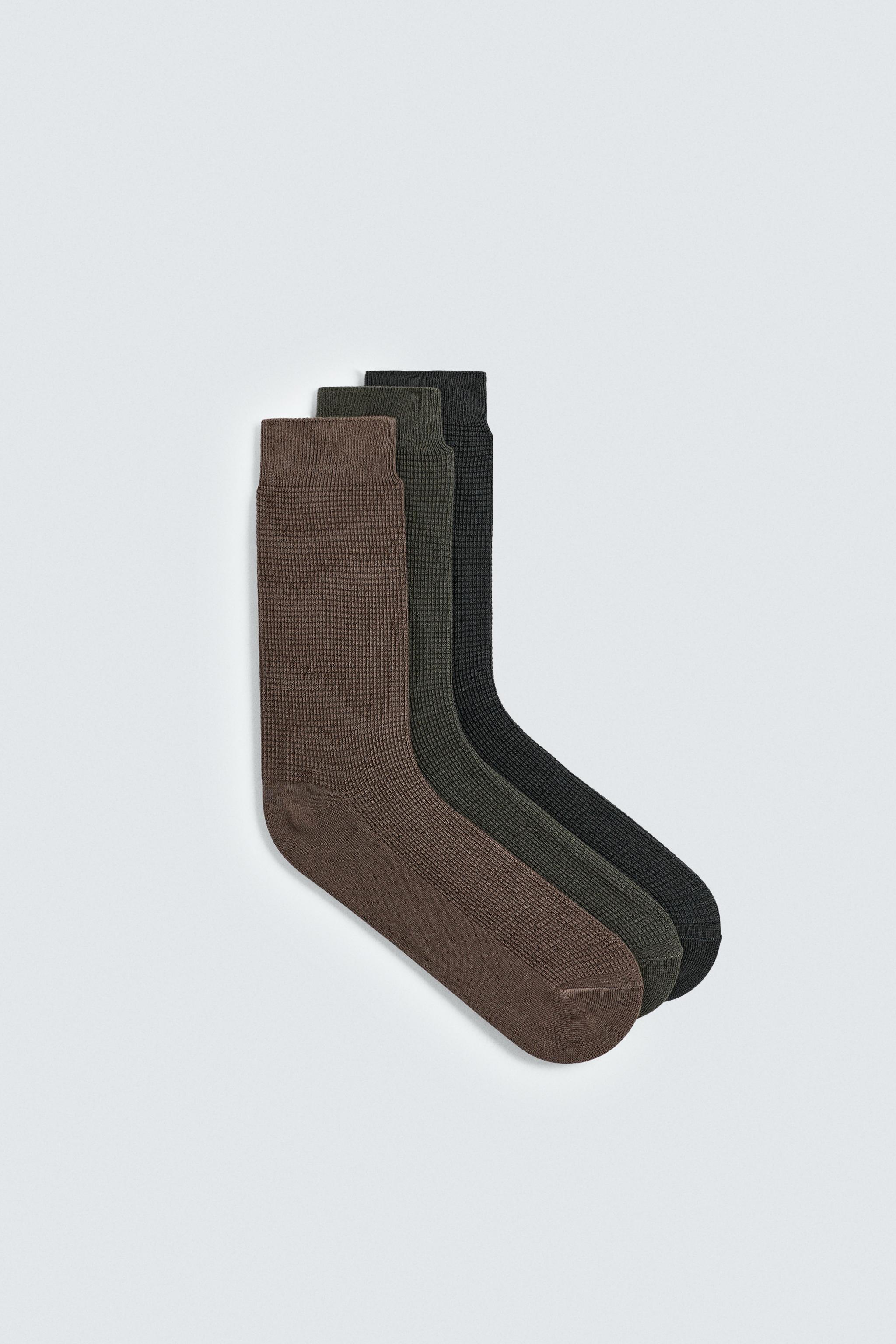 THREE-PACK OF CHECK SOCKS