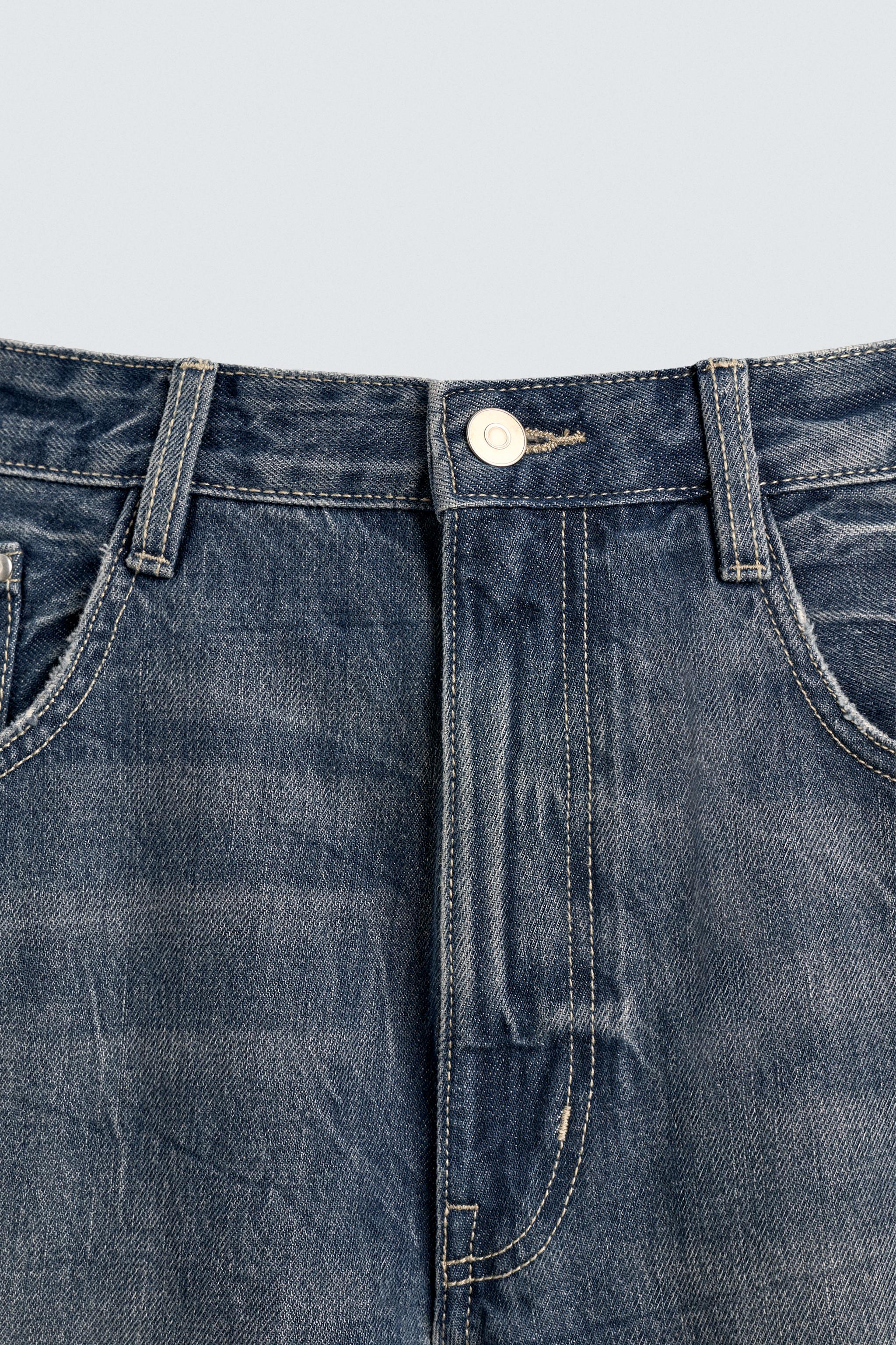 BAGGY FIT TWISTED SEAM JEANS