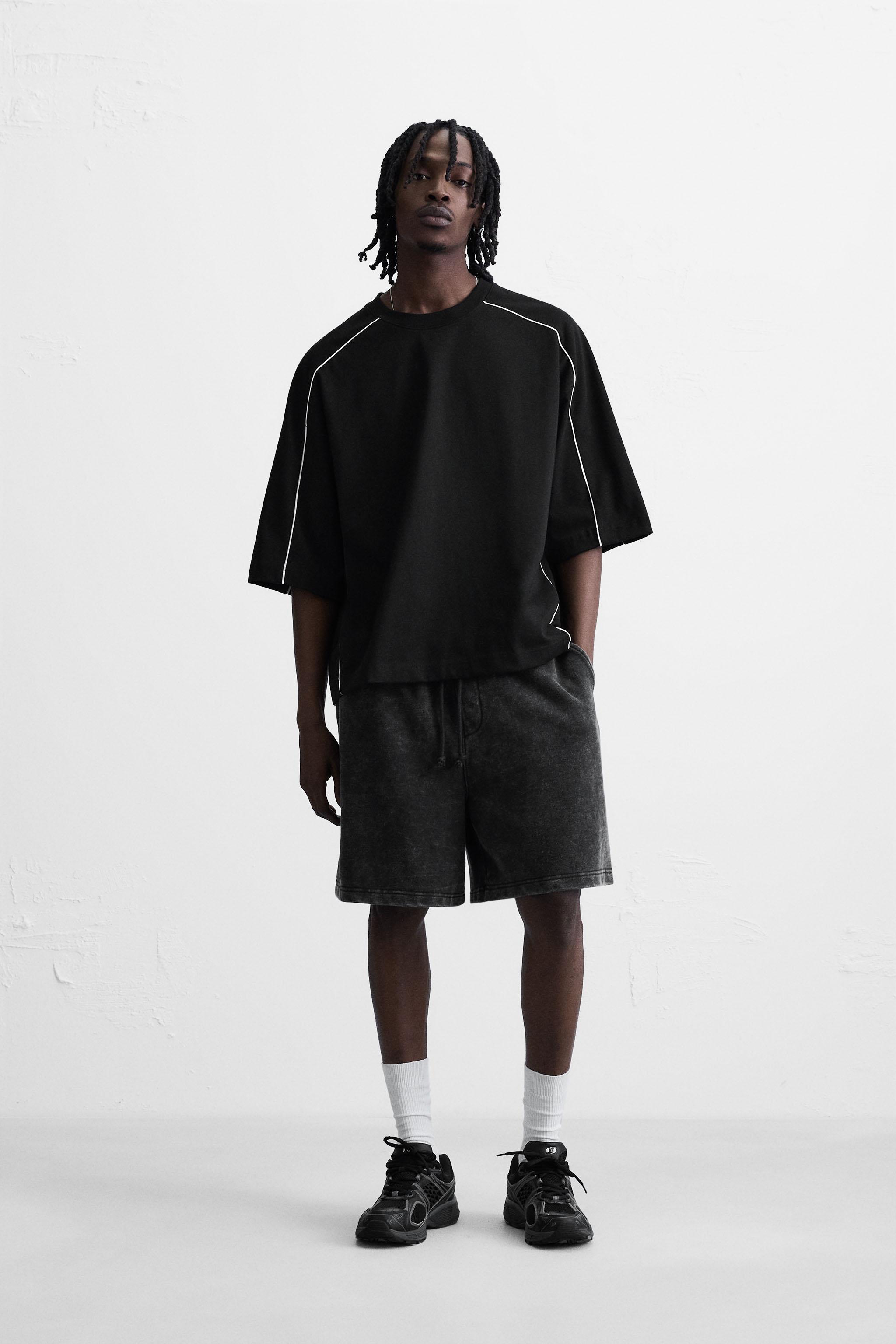 CONTRAST PIPED SWEATSHIRT