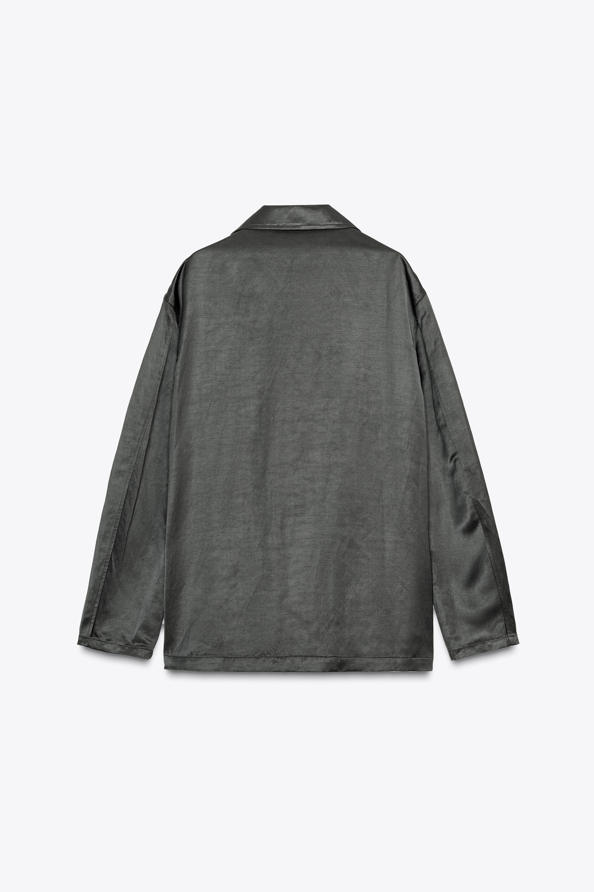 SATIN LINEN BLAZER ZW COLLECTION