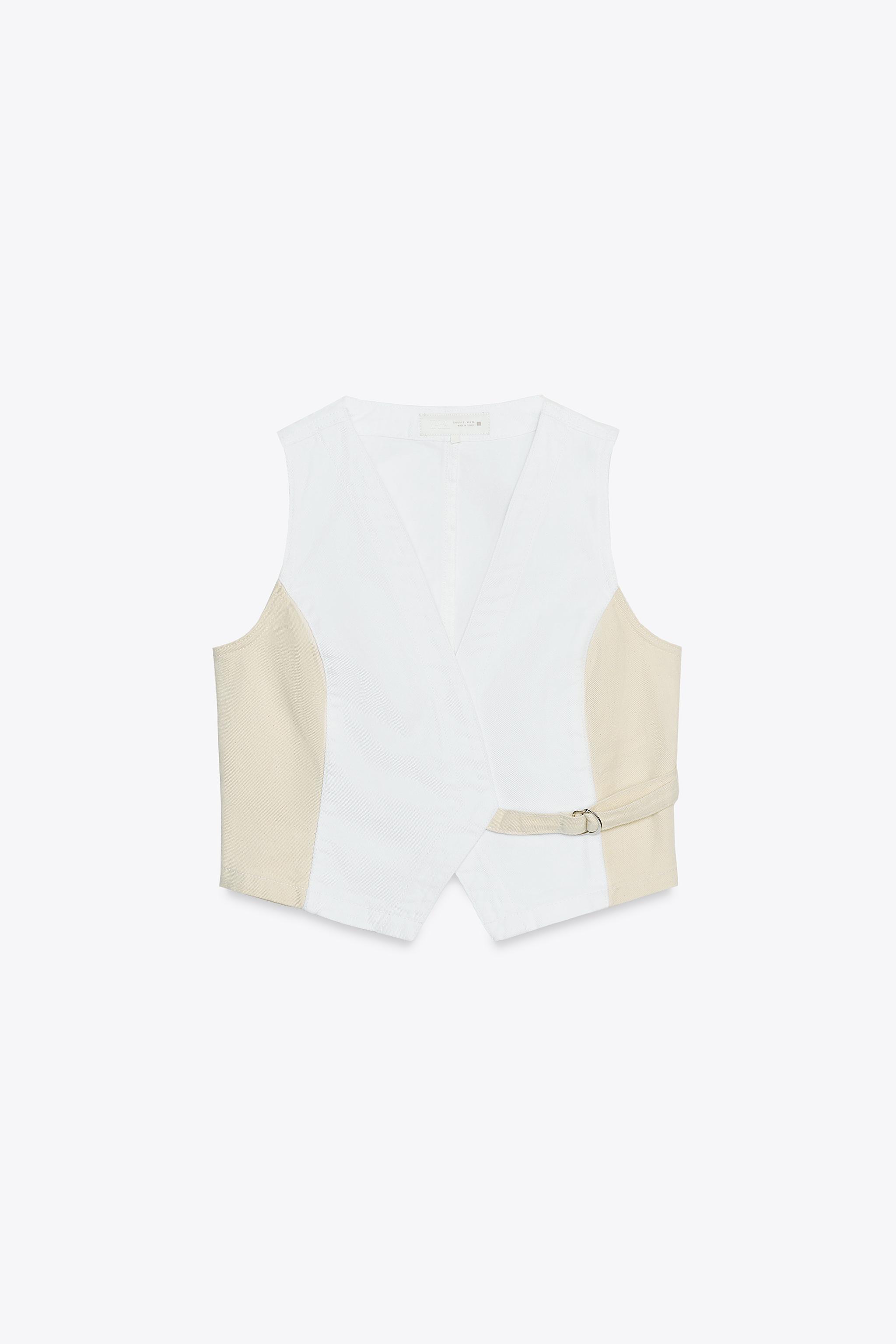 Z1975 DENIM COLOR BLOCK VEST