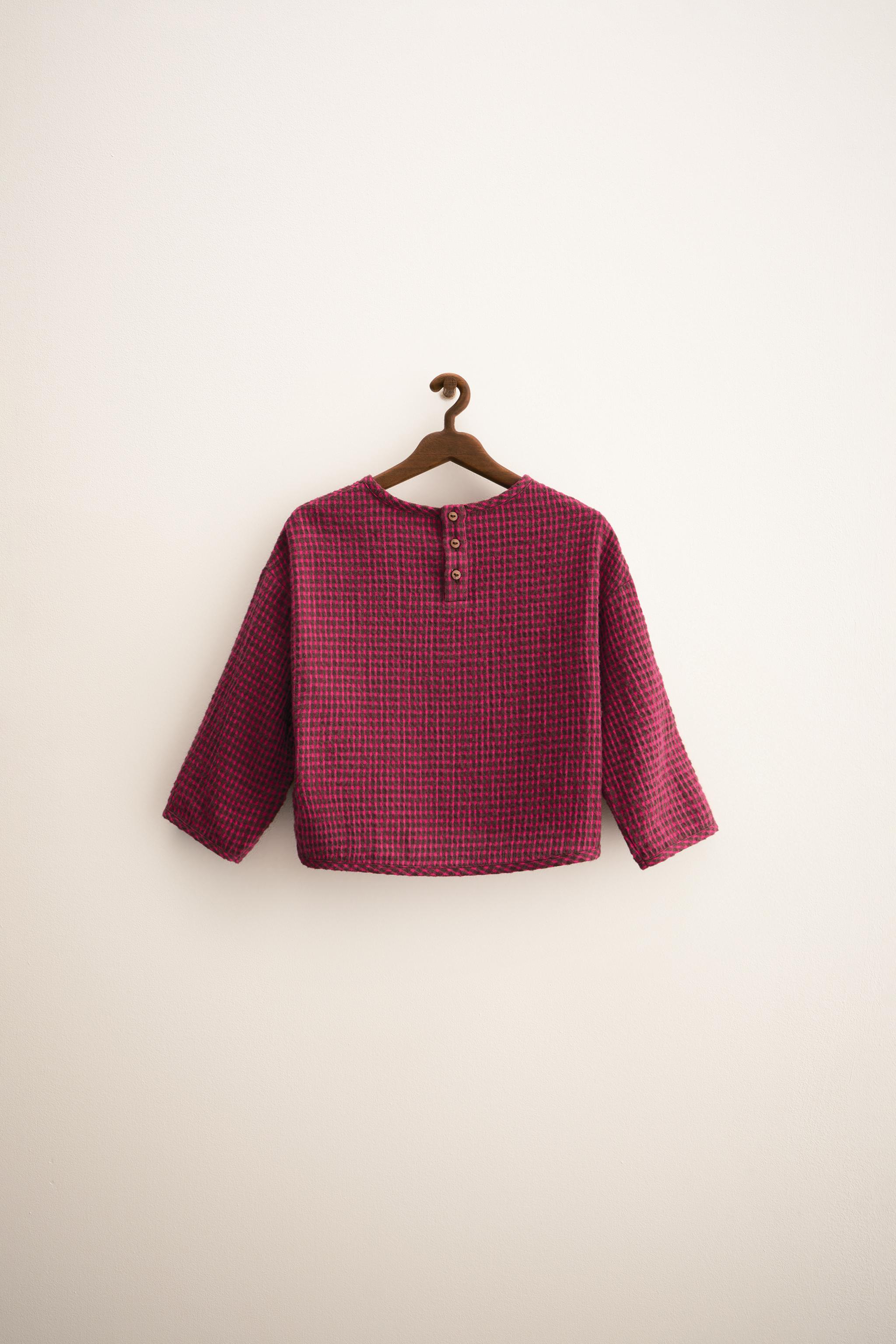 ZARA TIMELESS - PLAID PRINT BLOUSE