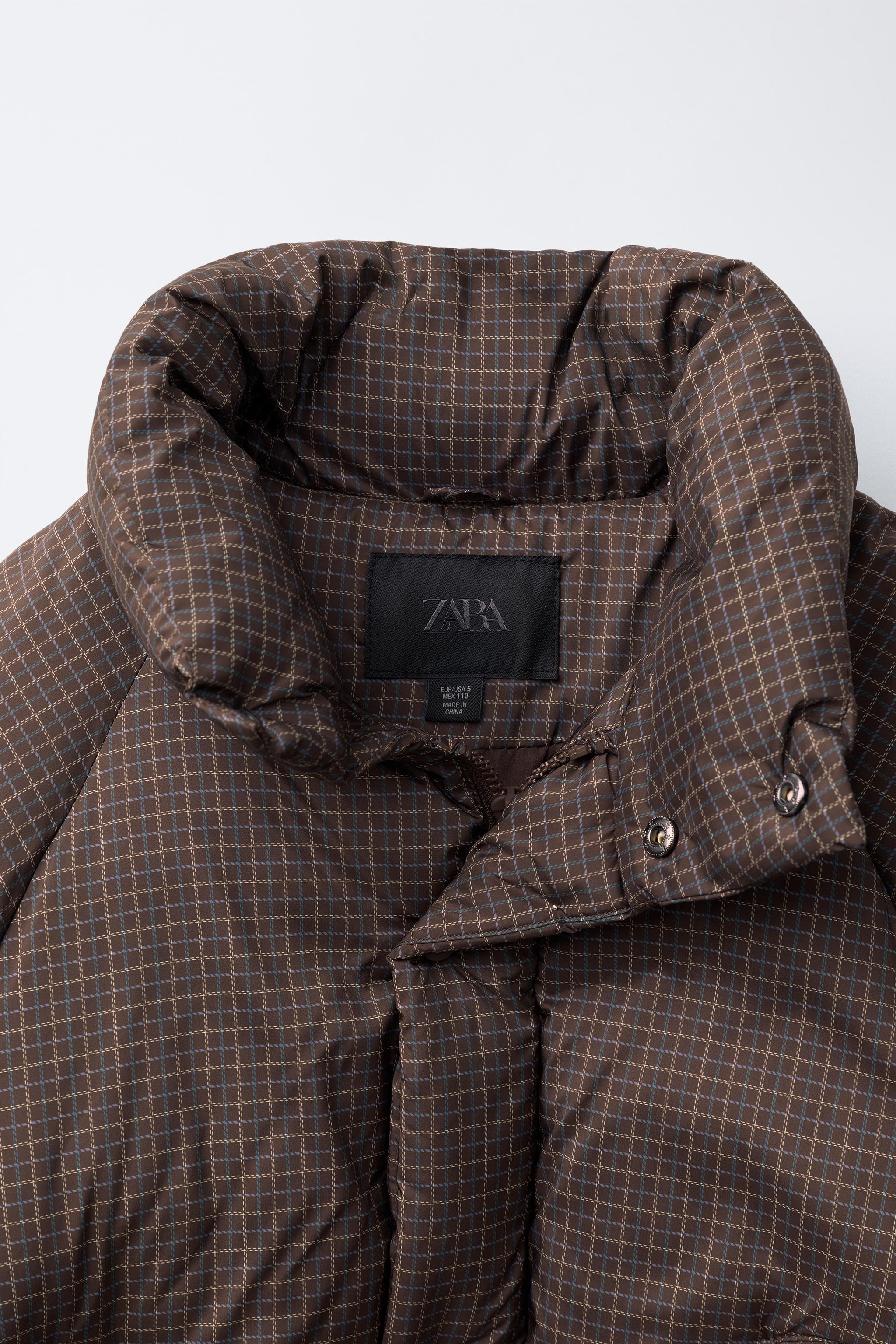 CHECKERED PUFFER JACKET