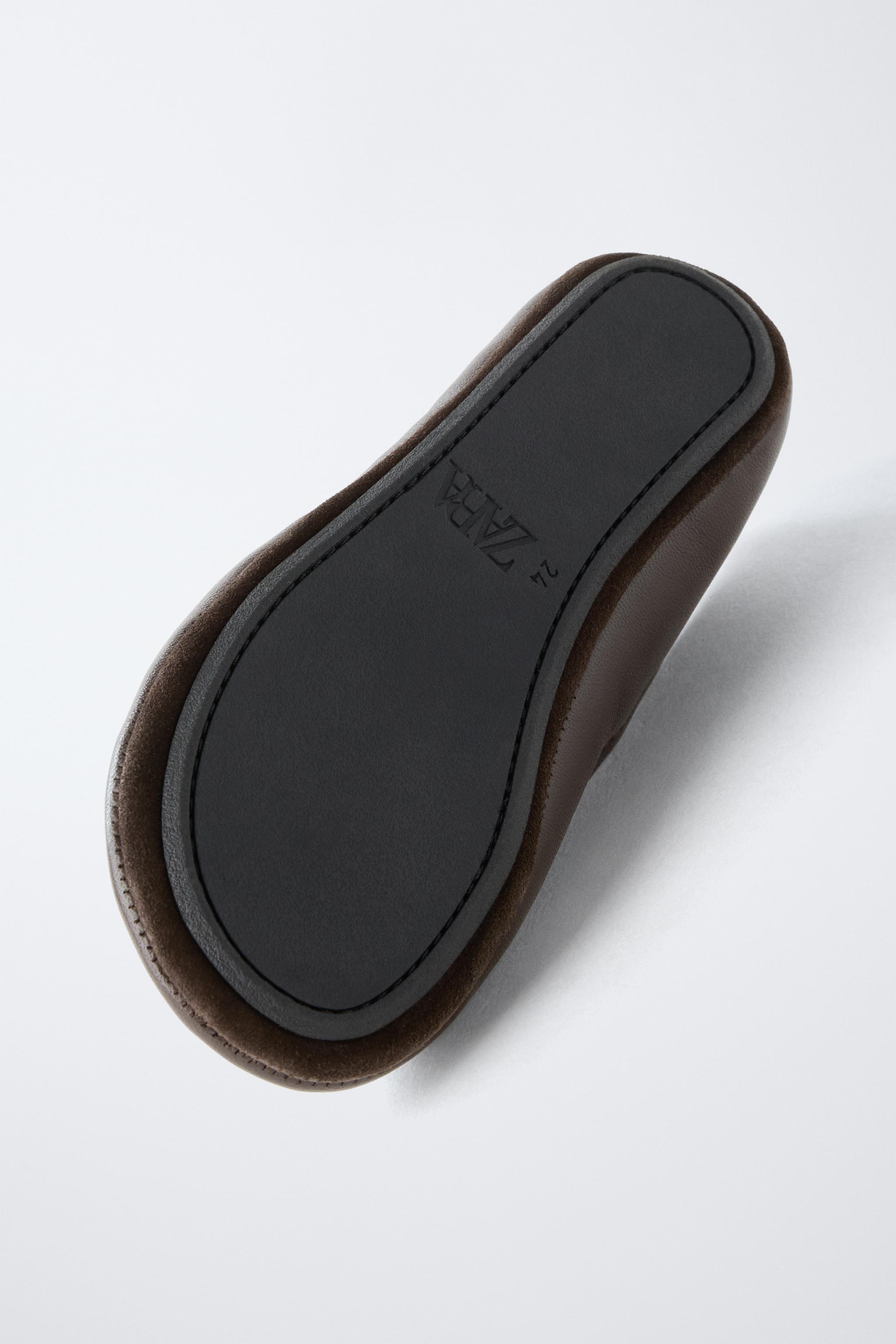 LEATHER BALLET FLATS