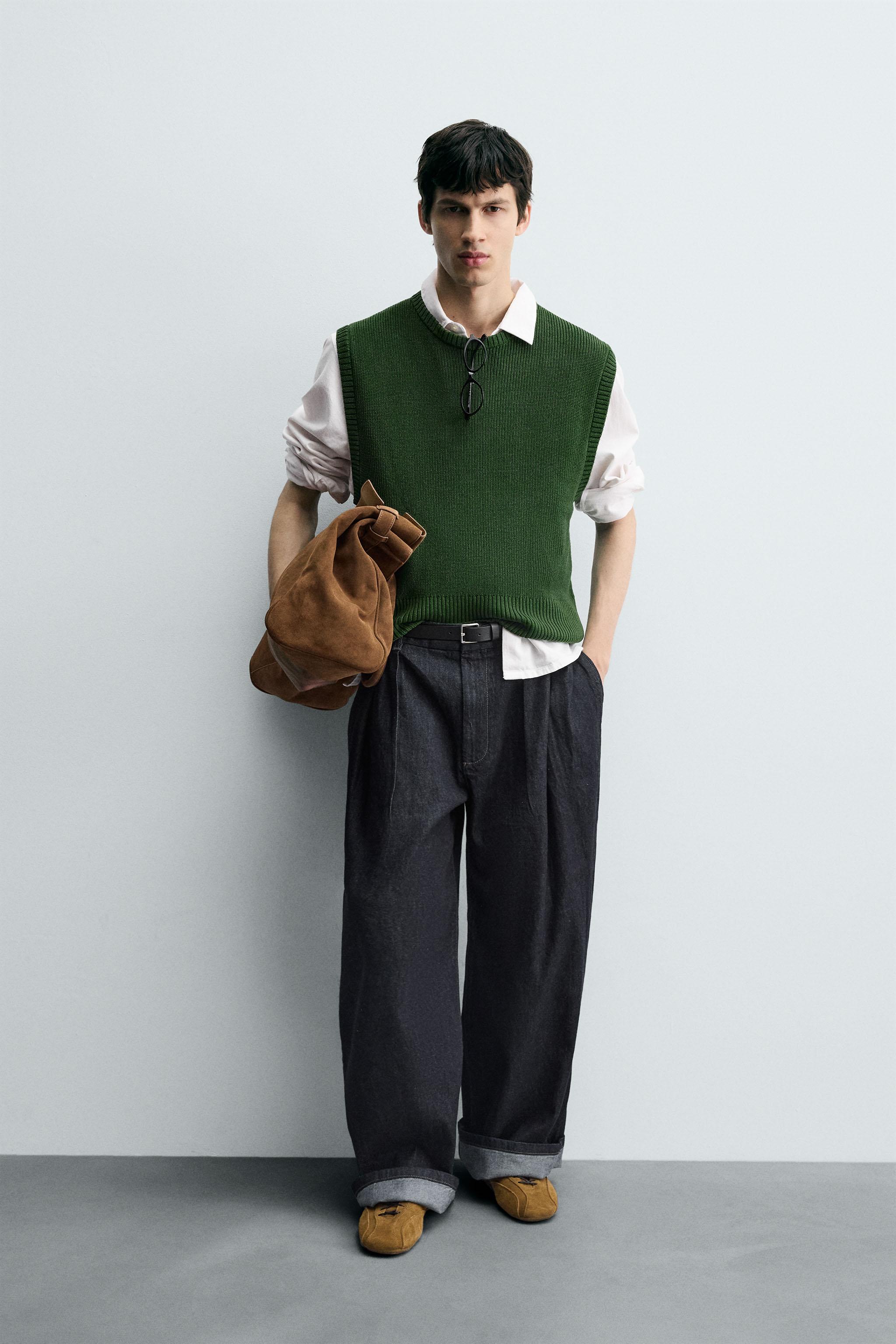 VISCOSE BLEND KNIT VEST