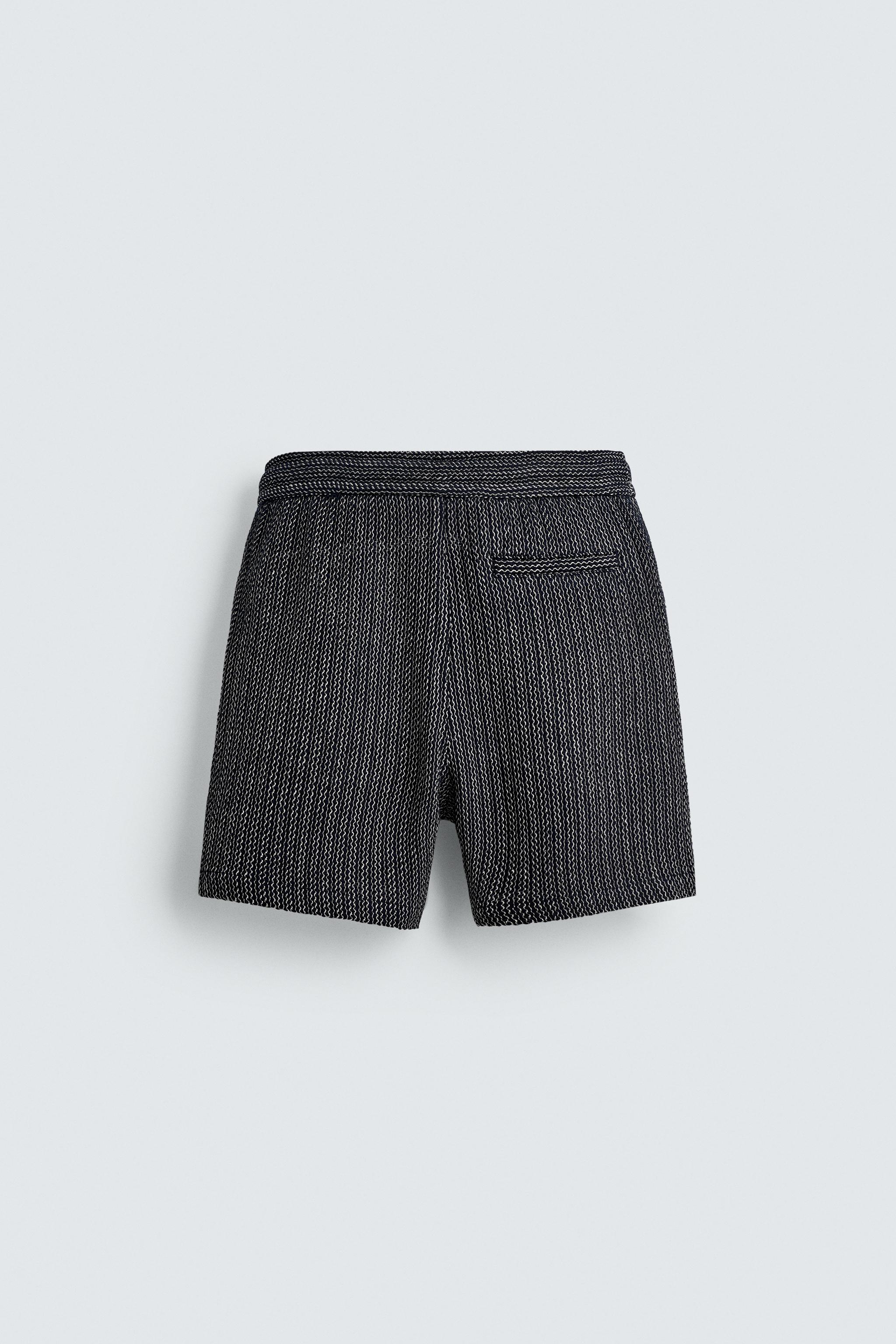 JACQUARD TEXTURED SHORTS