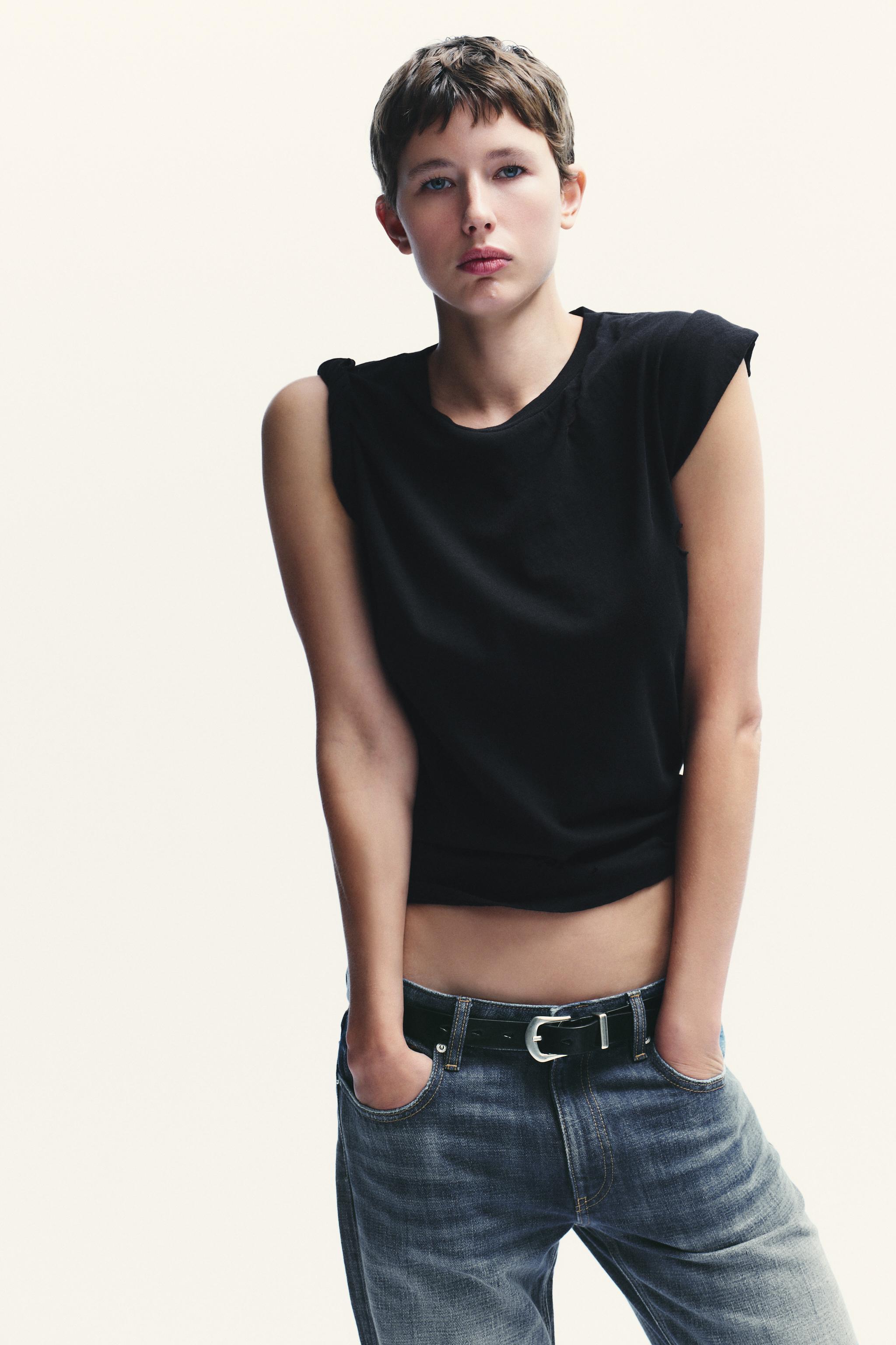 TRF MID-RISE STRAIGHT CROP JEANS