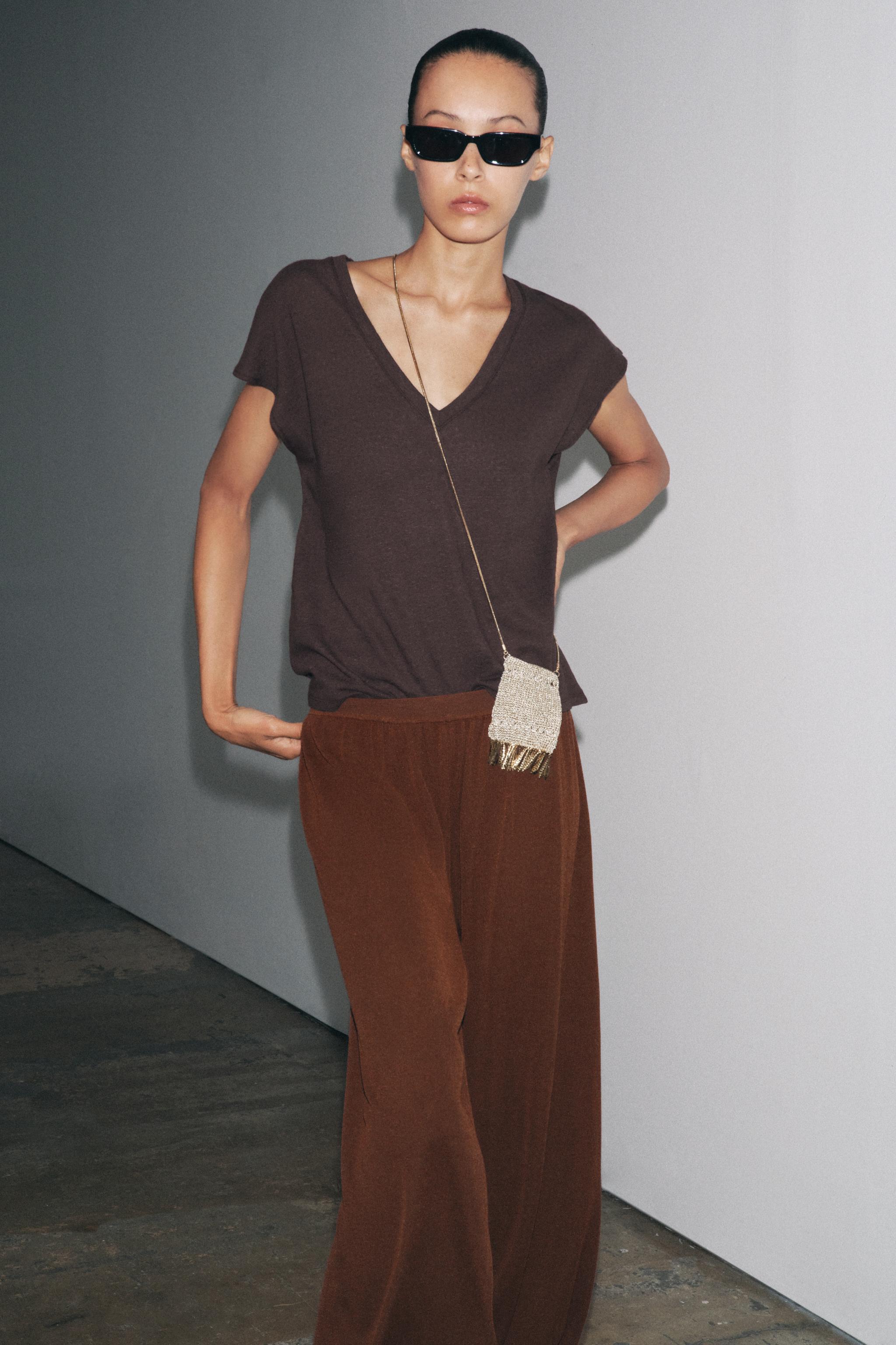 COTTON LINEN T-SHIRT