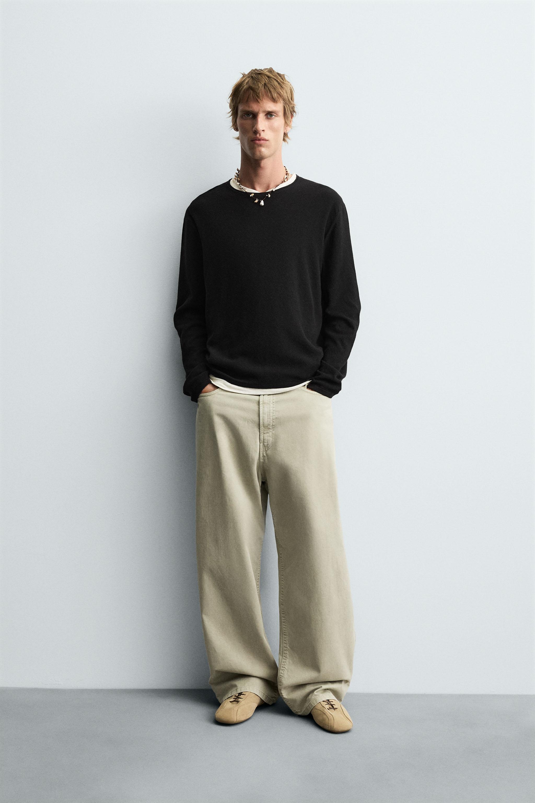 WASHED TEXTURED SWEATER