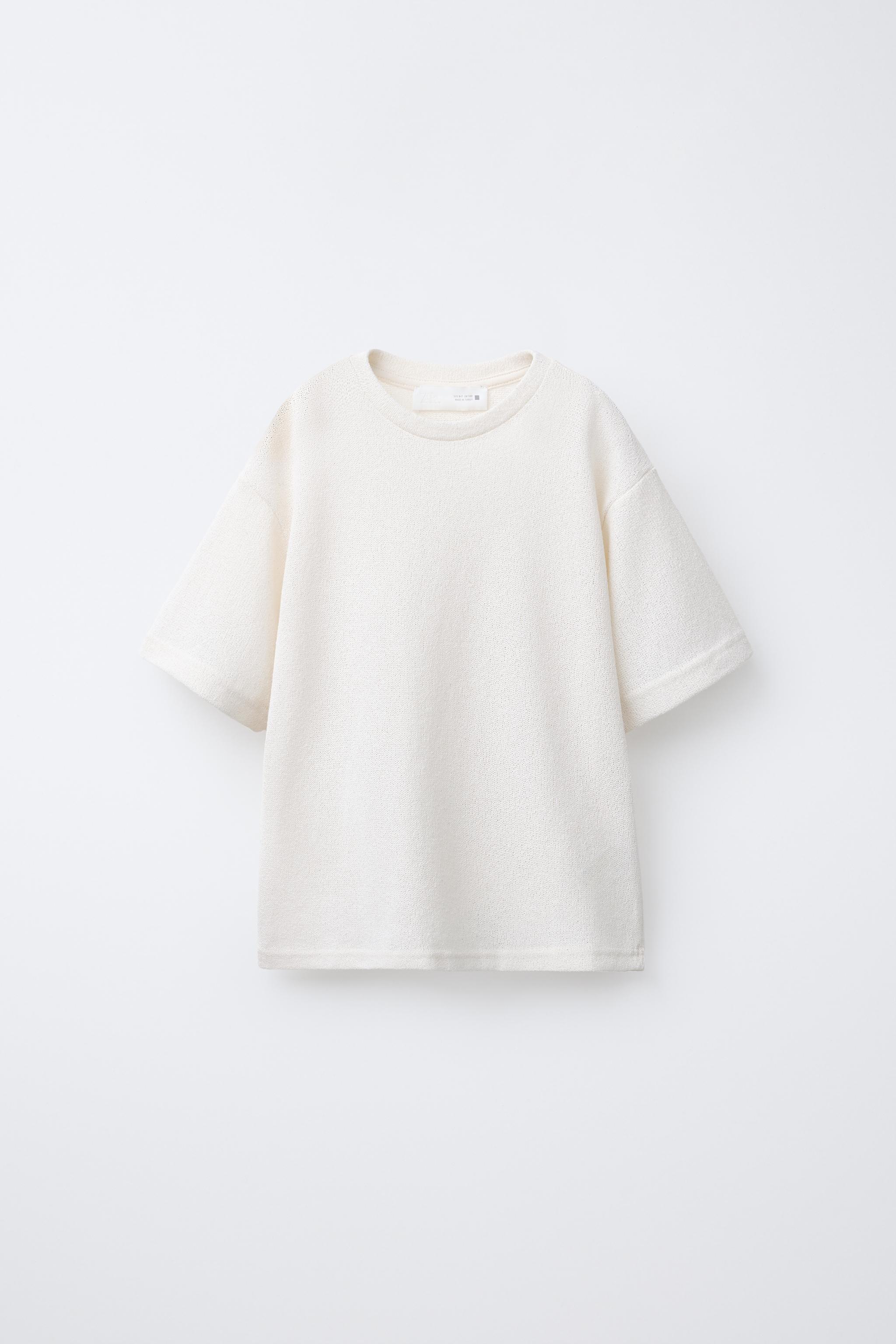 TEXTURED KNIT T-SHIRT