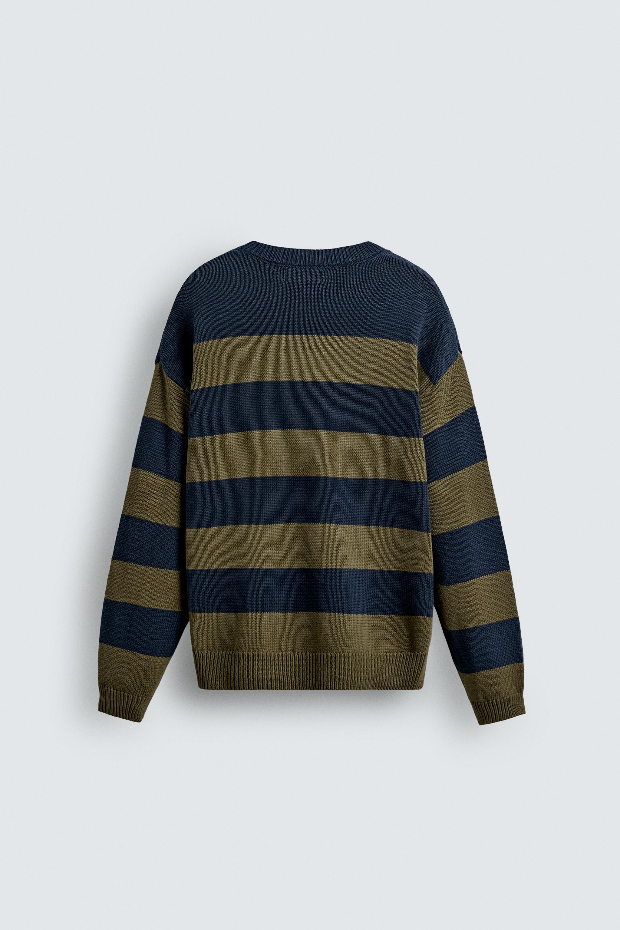 STRIPED JACQUARD SWEATER
