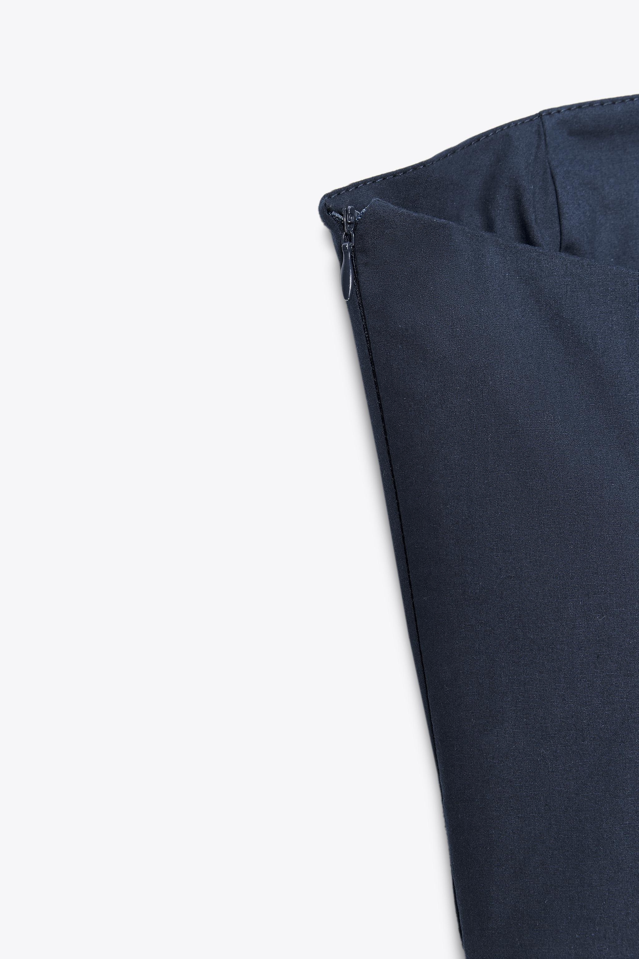 STRAPLESS POPLIN DRESS