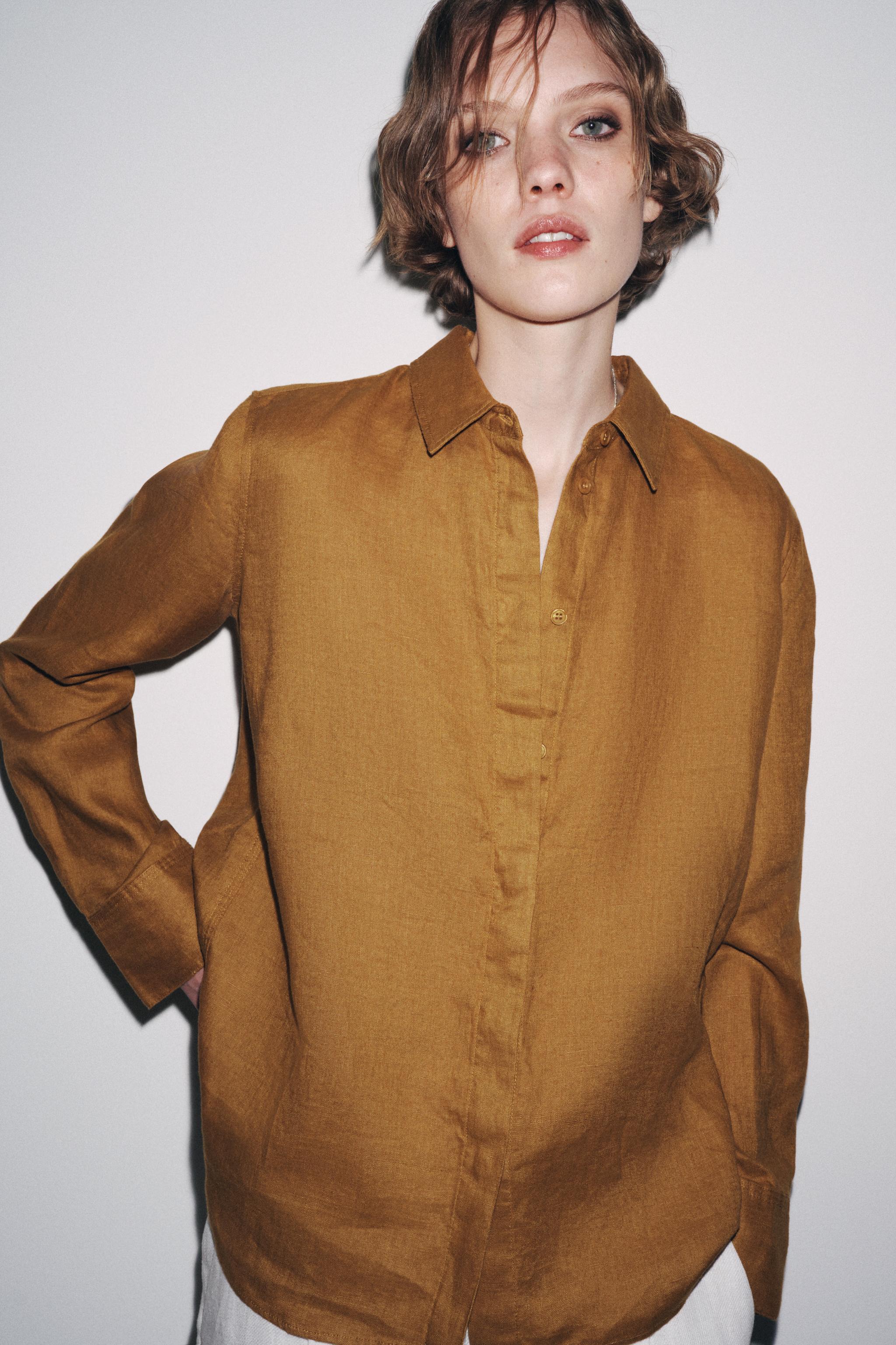 100% LINEN SHIRT ZW COLLECTION