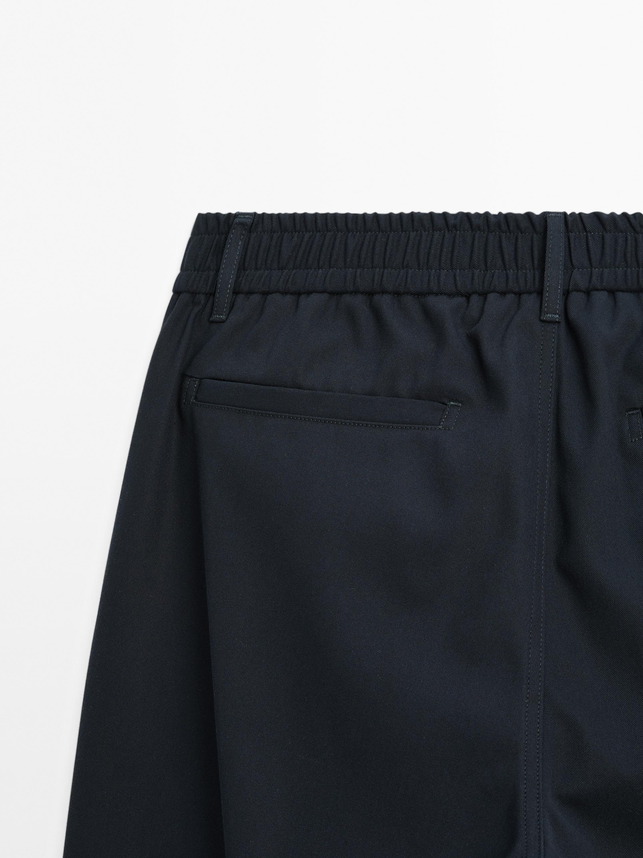 100% cotton jogger fit trousers