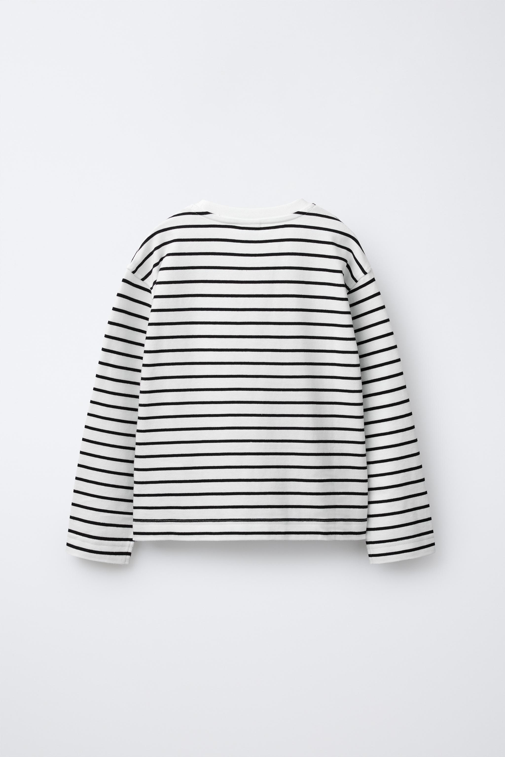 STRIPED HEART T-SHIRT