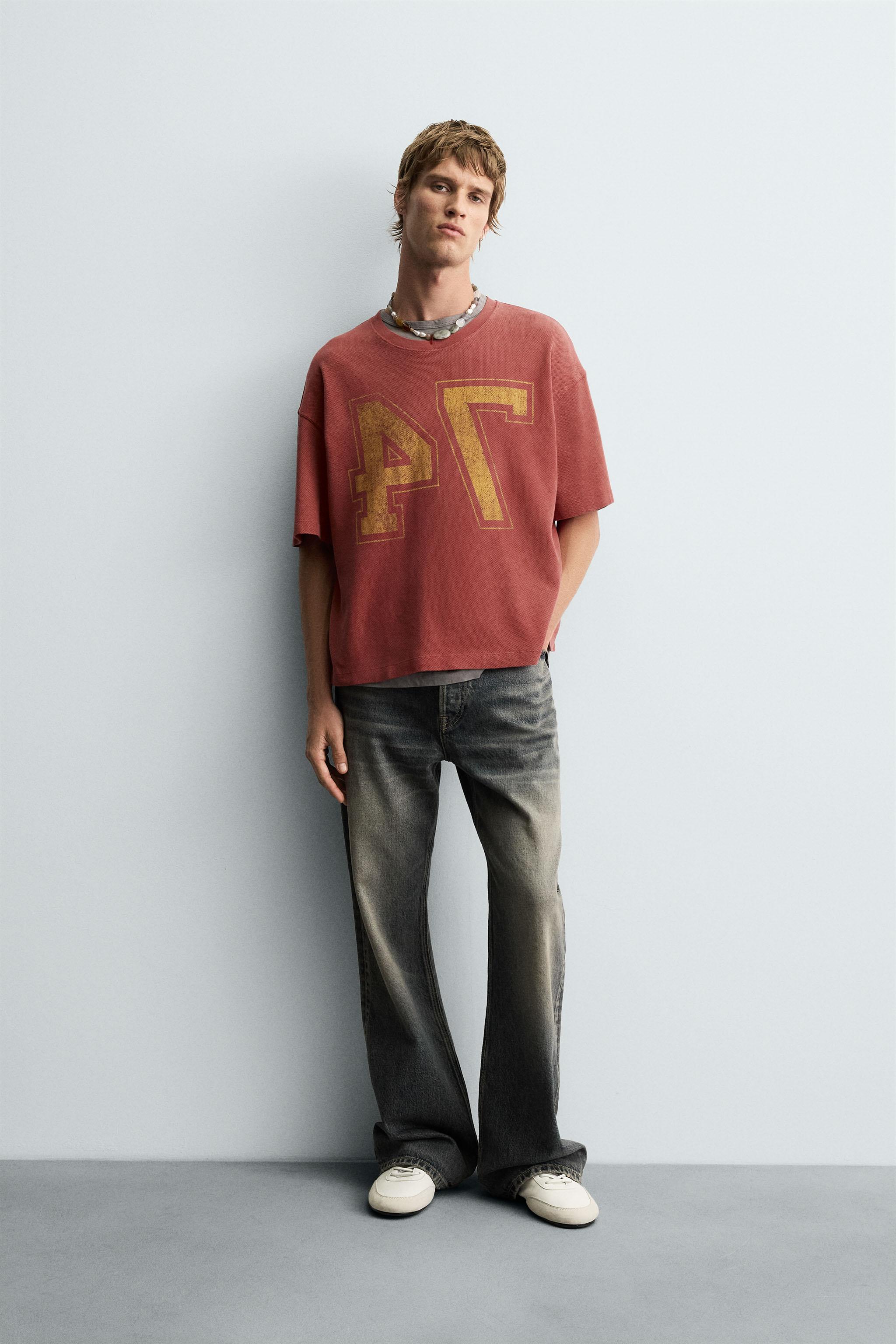 VARSITY OPEN WEAVE T-SHIRT