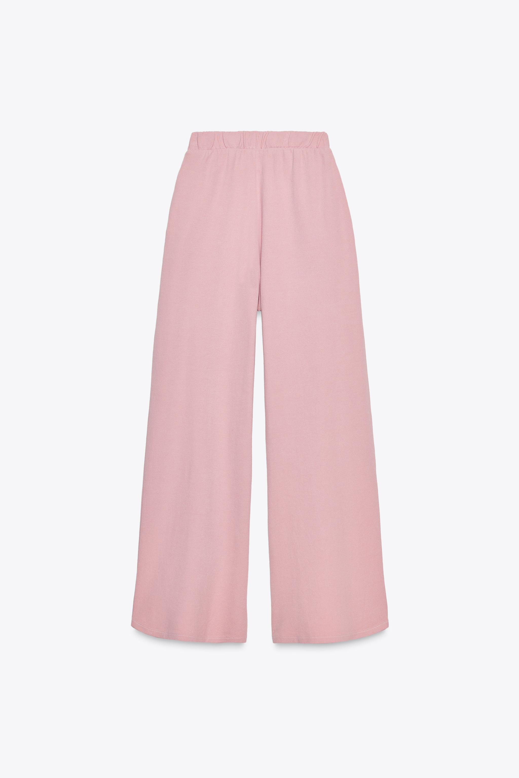 WASHED EFFECT INTERLOCK PANTS