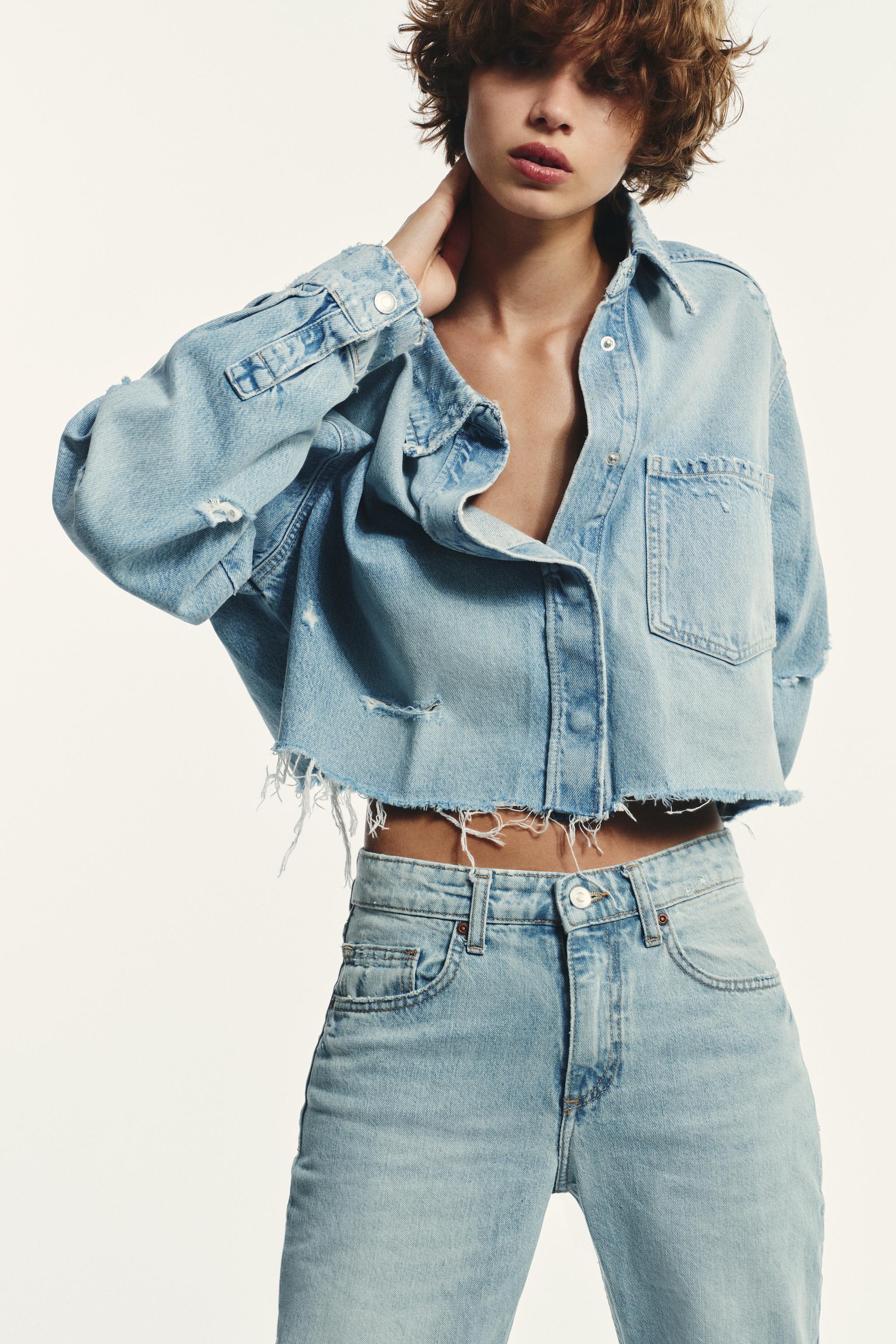 TRF MID-RISE WIDE LEG JEANS