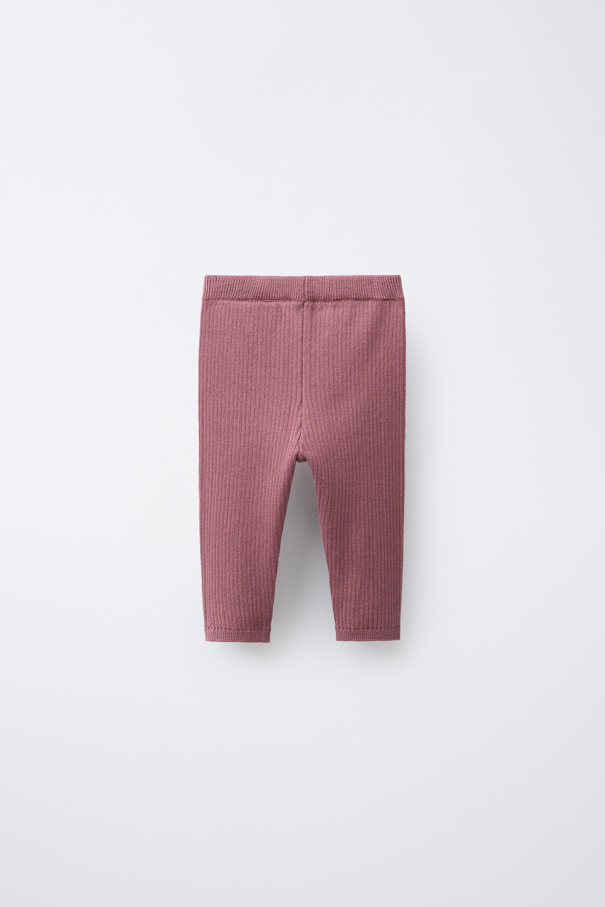 RIBBED LEGGINGS WITH BUTTONS