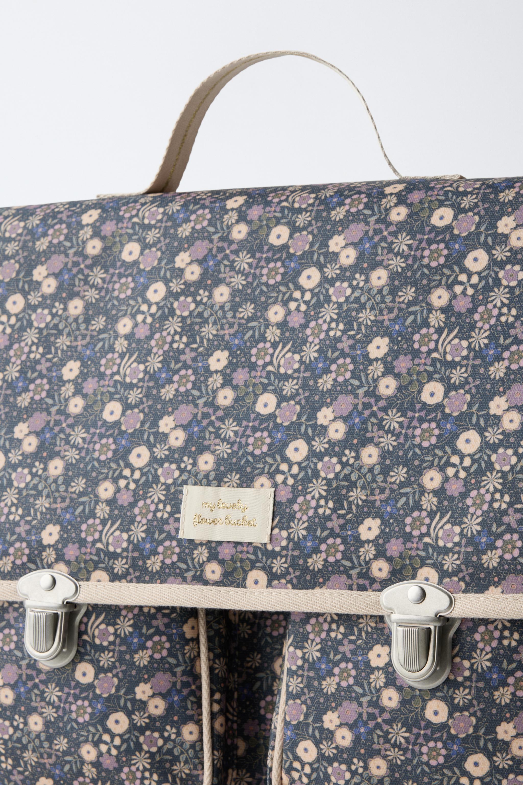 FLORAL SCHOOL SATCHEL