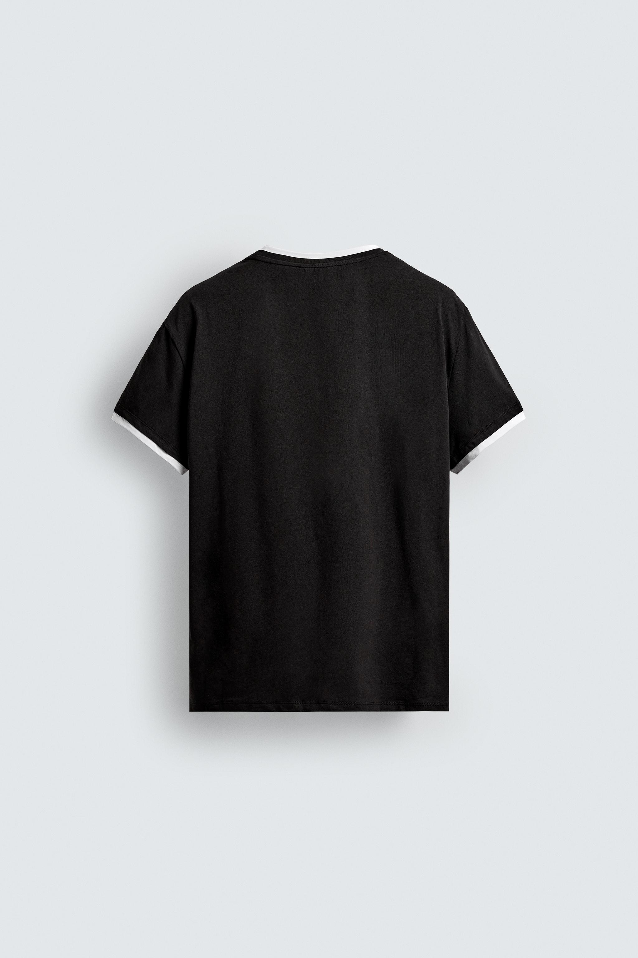 CONTRAST TRIM T-SHIRT