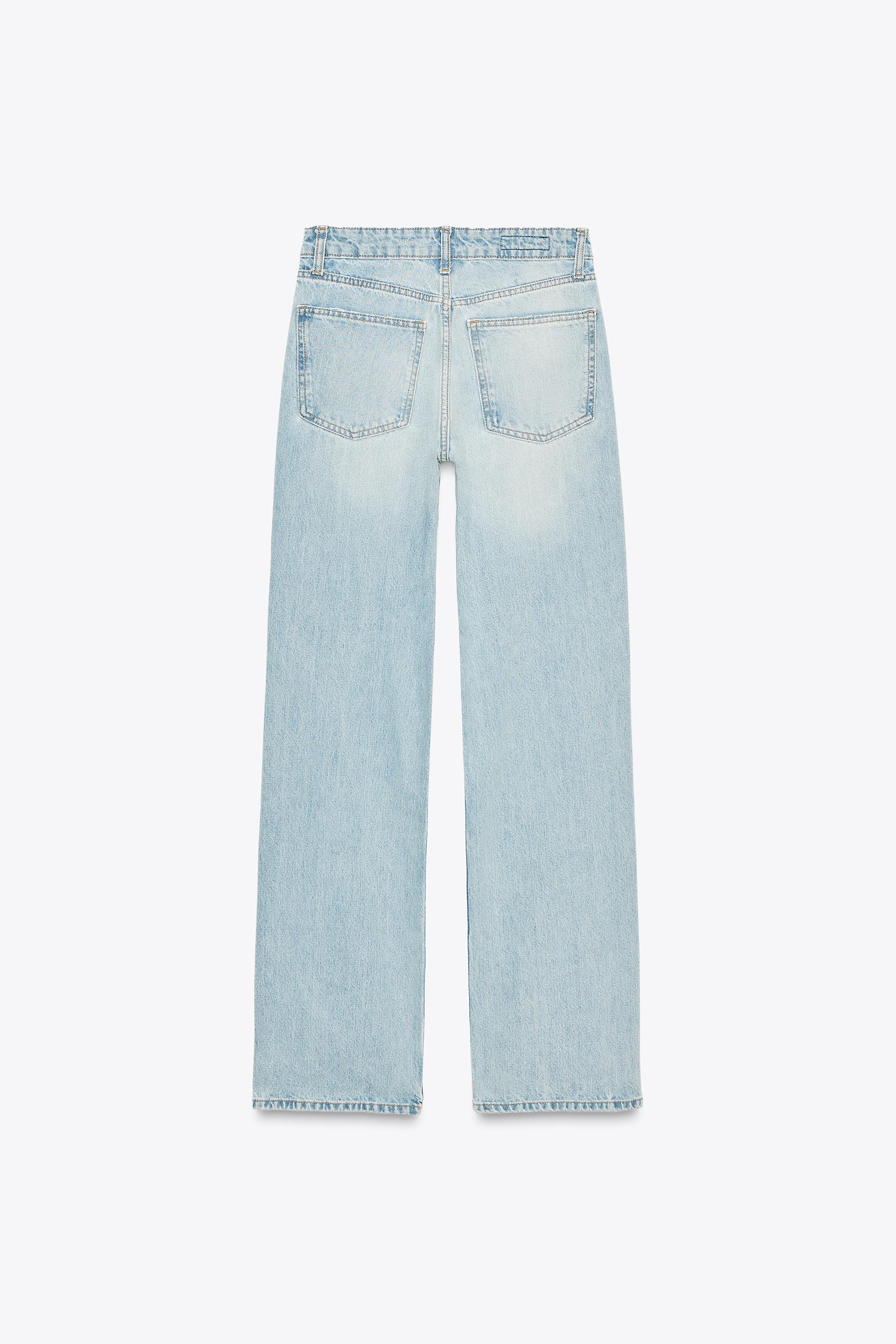TRF MID-RISE WIDE LEG JEANS
