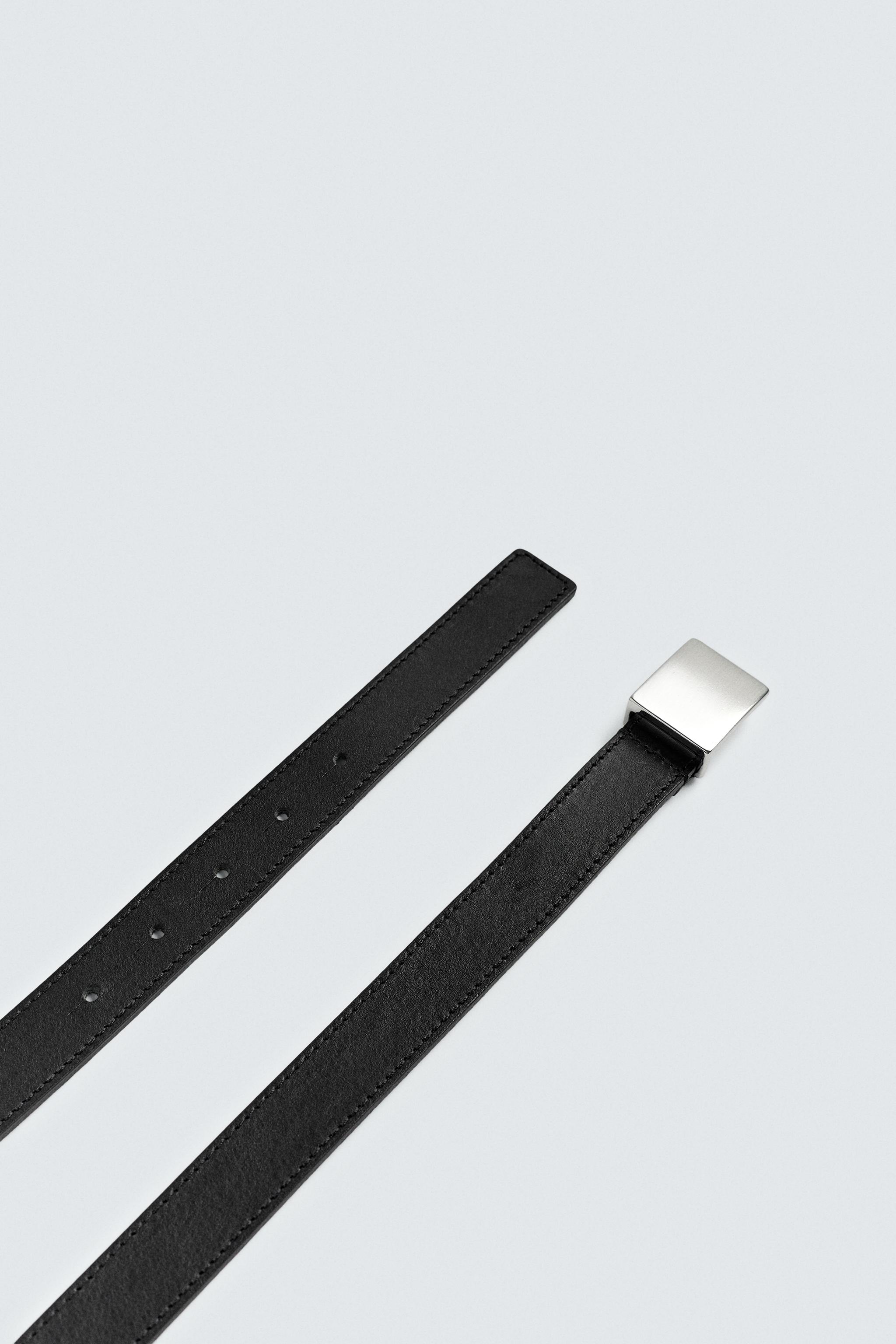 LIMITED EDITION PLATE BUCKLE LEATHER BELT