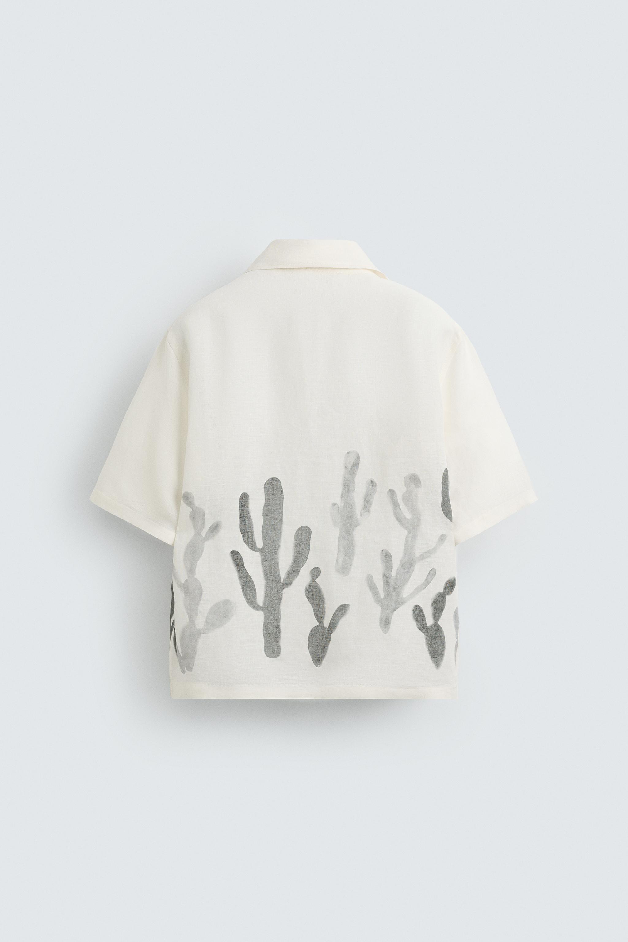 LINEN - VISCOSE CACTUS SHIRT