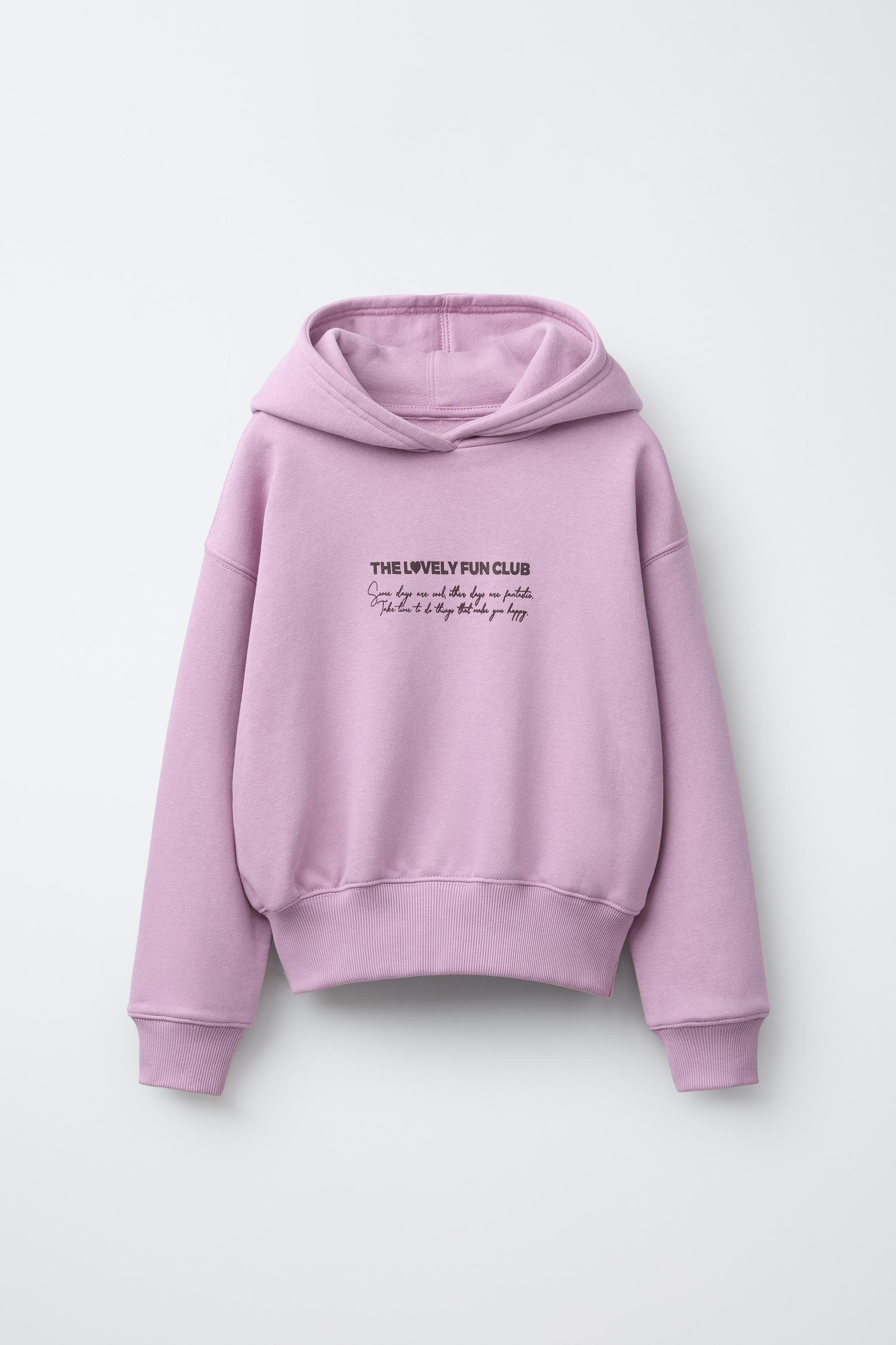 TEXT HOODIE SWEATSHIRT