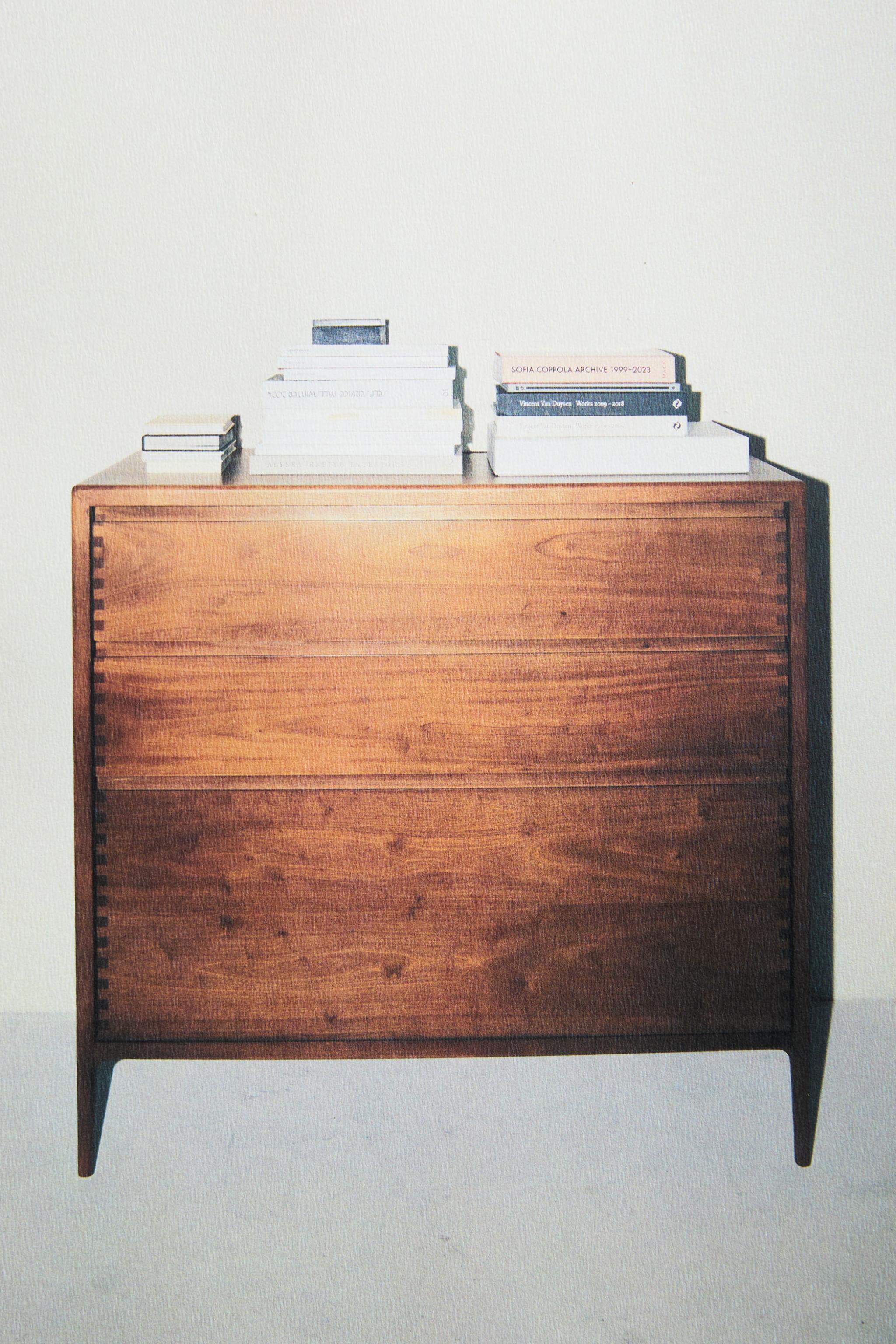 WOODEN DRESSER WITH THREE DRAWERS