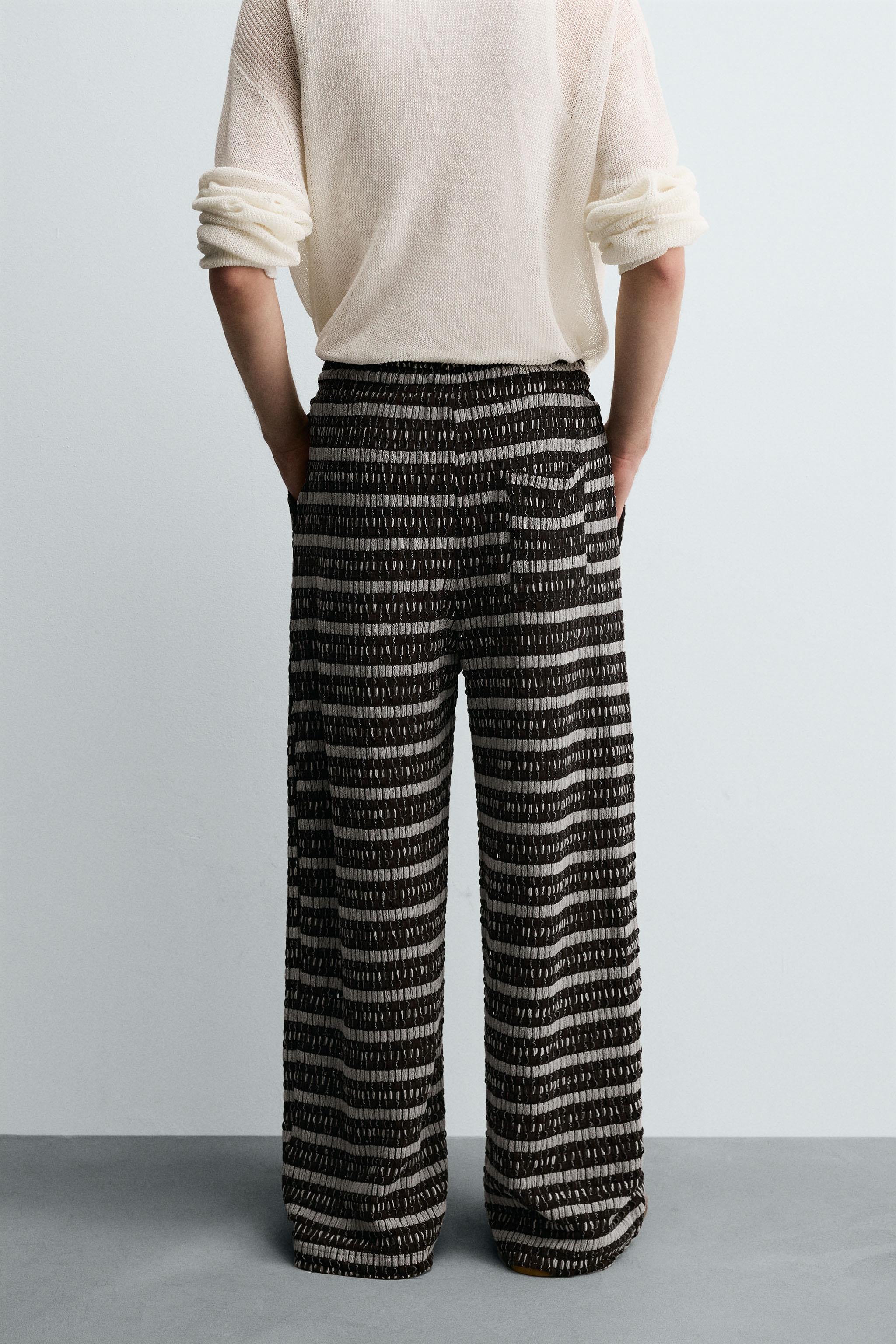JACQUARD KNIT PANTS