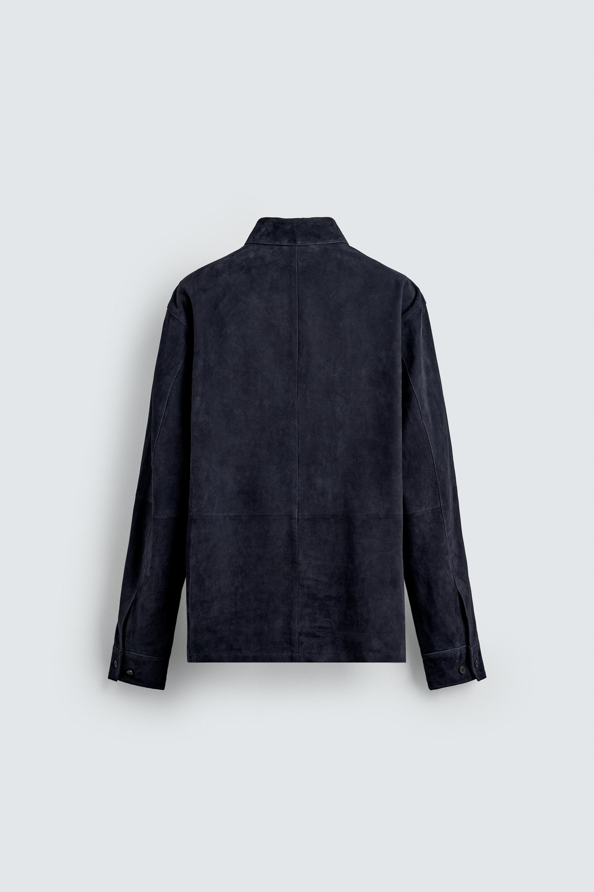 SUEDE LEATHER OVERSHIRT