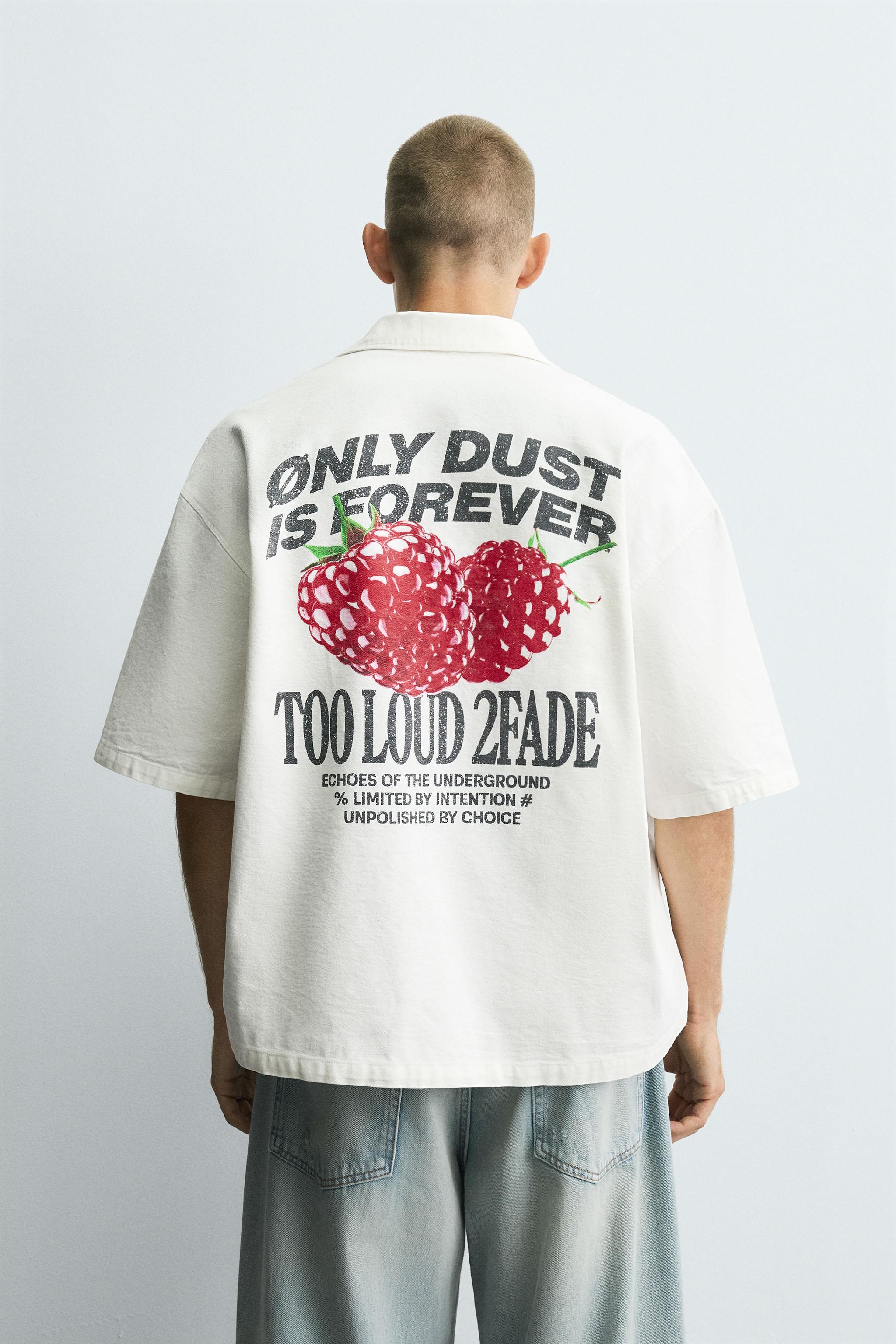 TEXTURED PRINT SHIRT