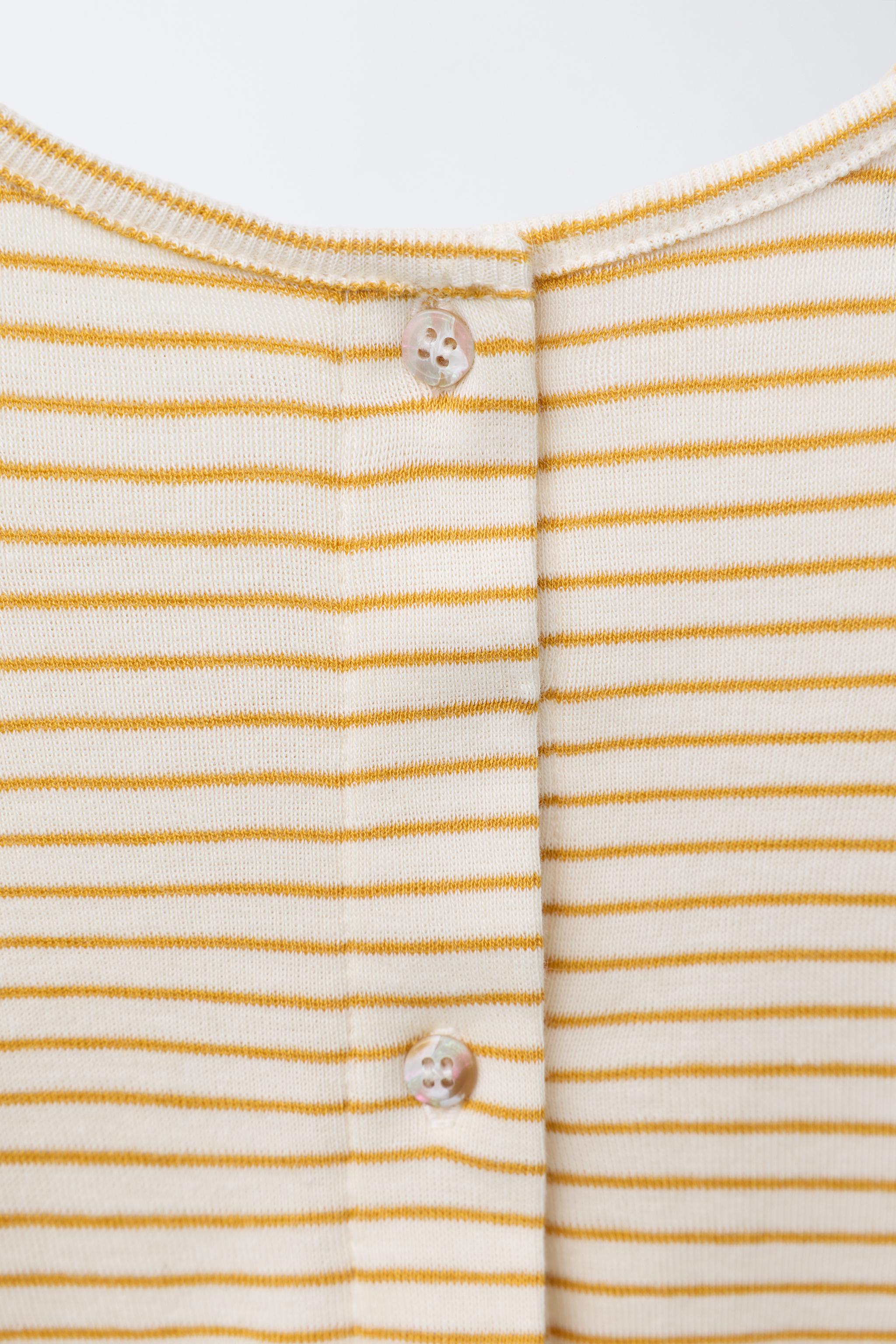 WOVEN STRIPE T-SHIRT
