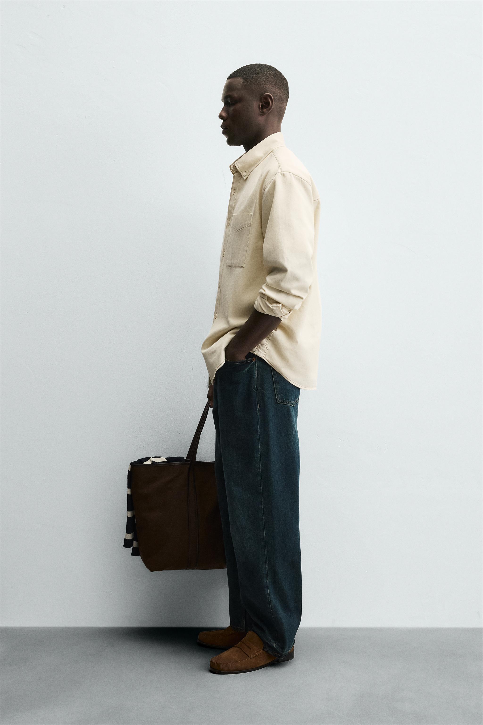 CONTRAST STITCHING OVERSHIRT