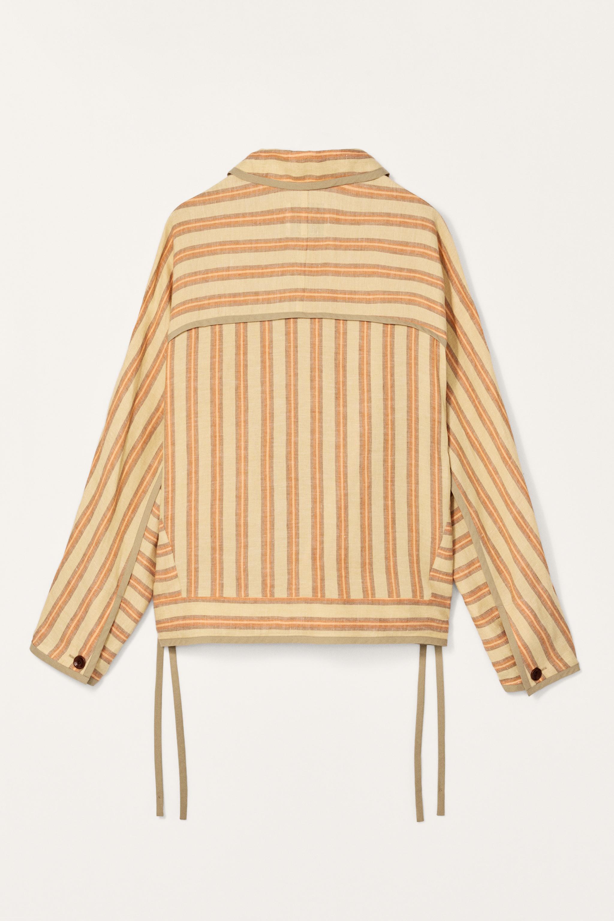 LIMITED EDITION STRIPED LINEN JACKET