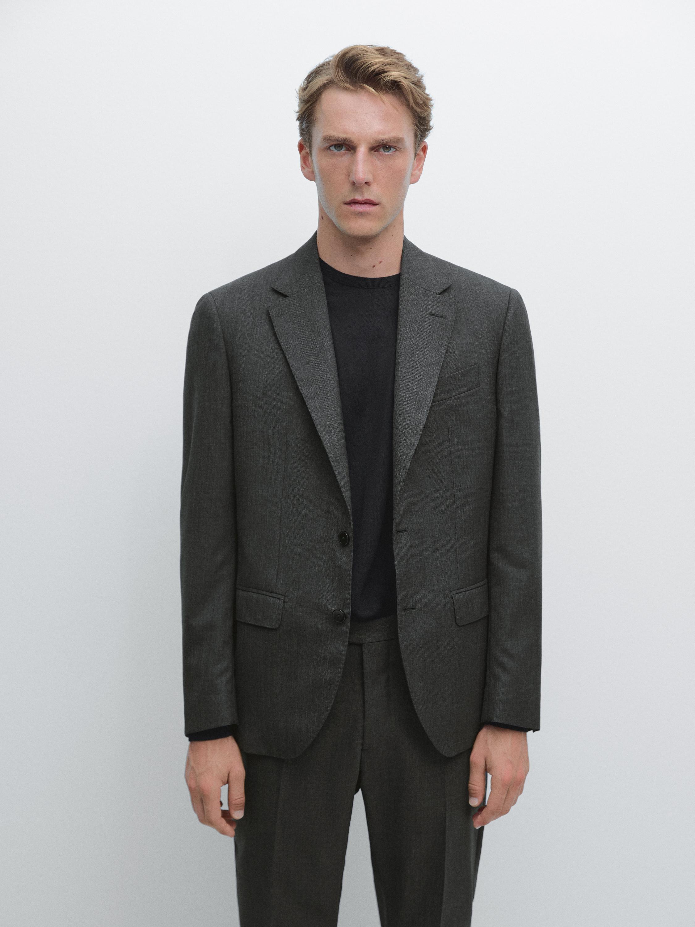 100% wool suit blazer