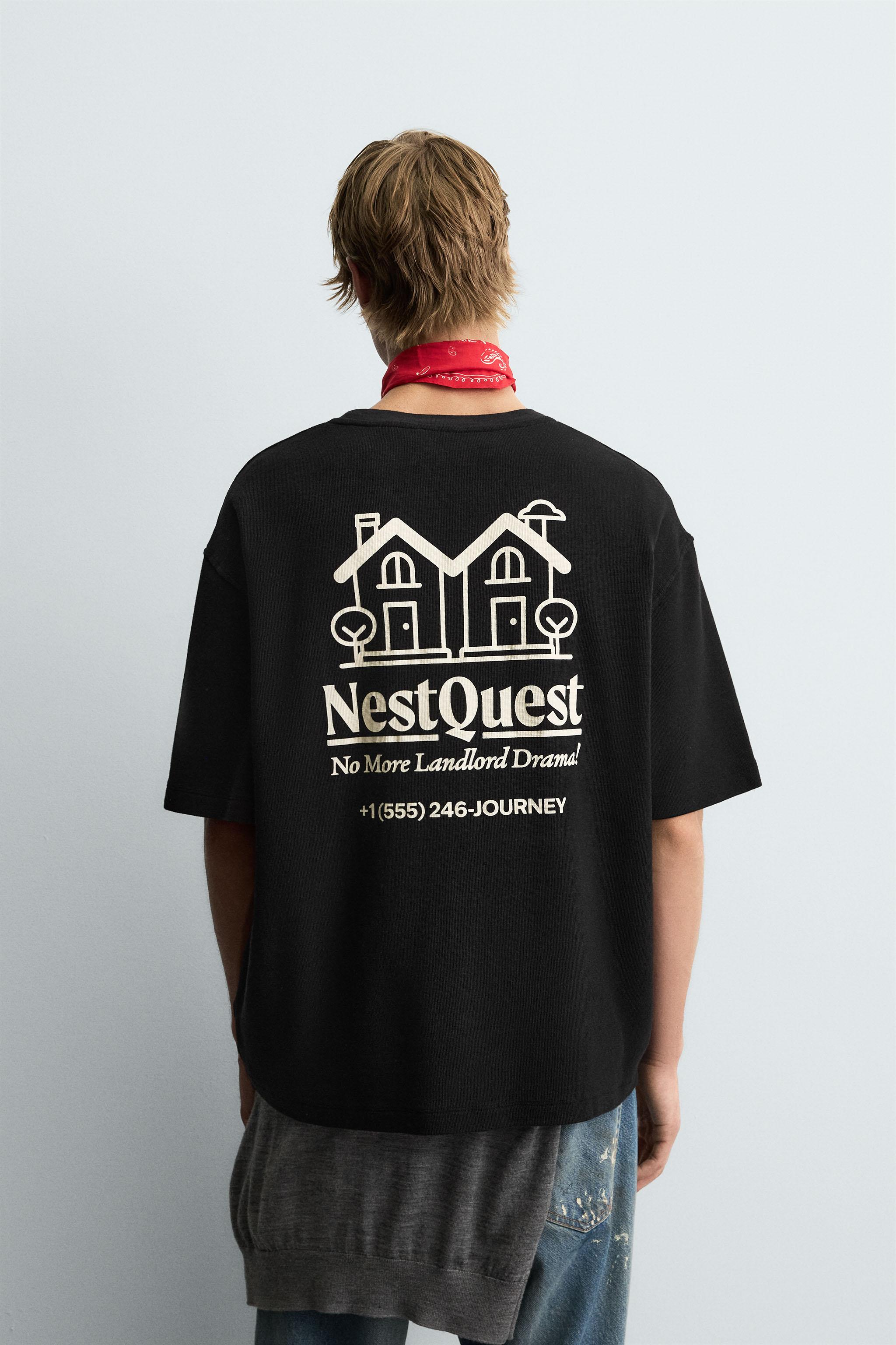 CONTRAST PRINT SWEATSHIRT