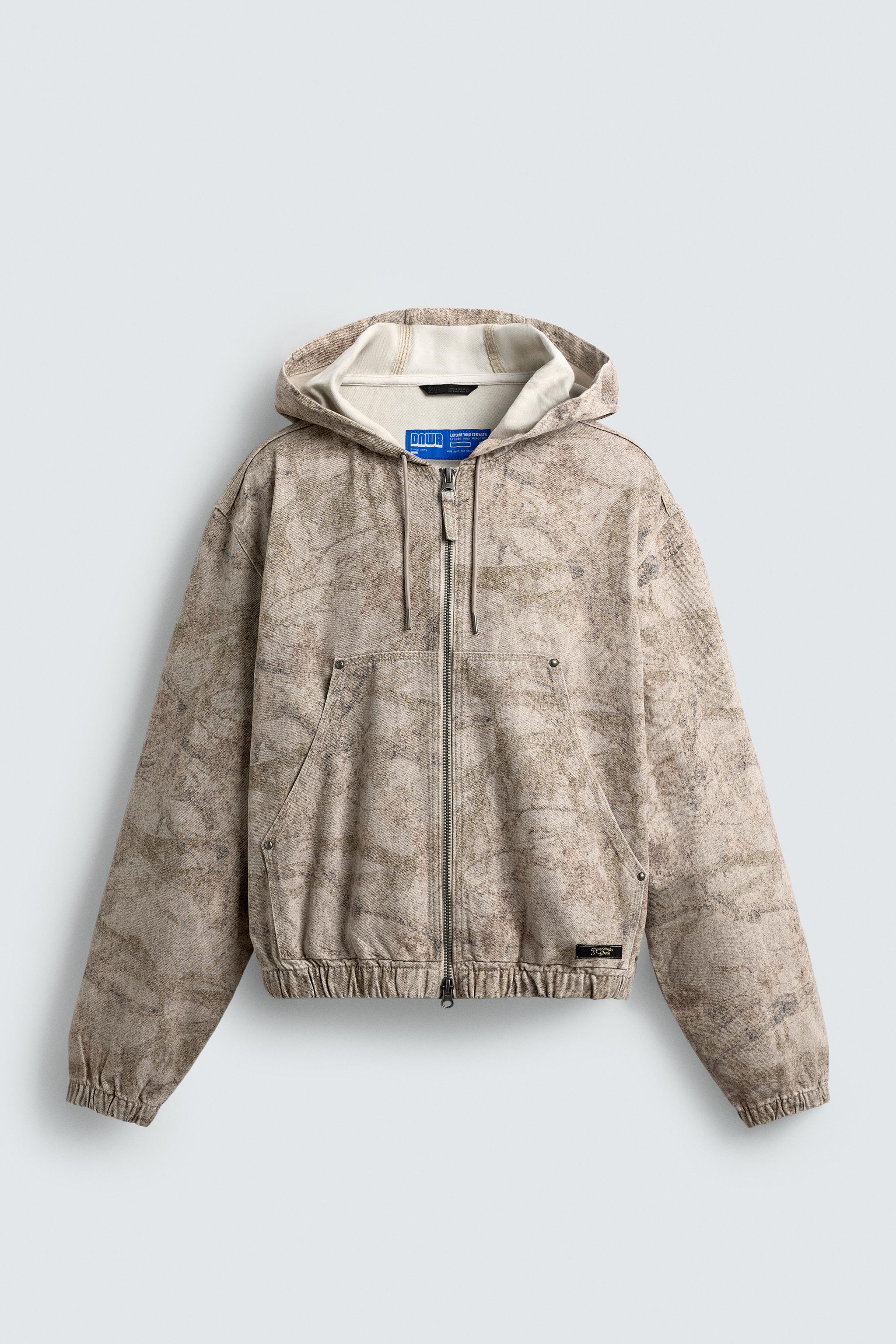 WASHED HOODED JACKET