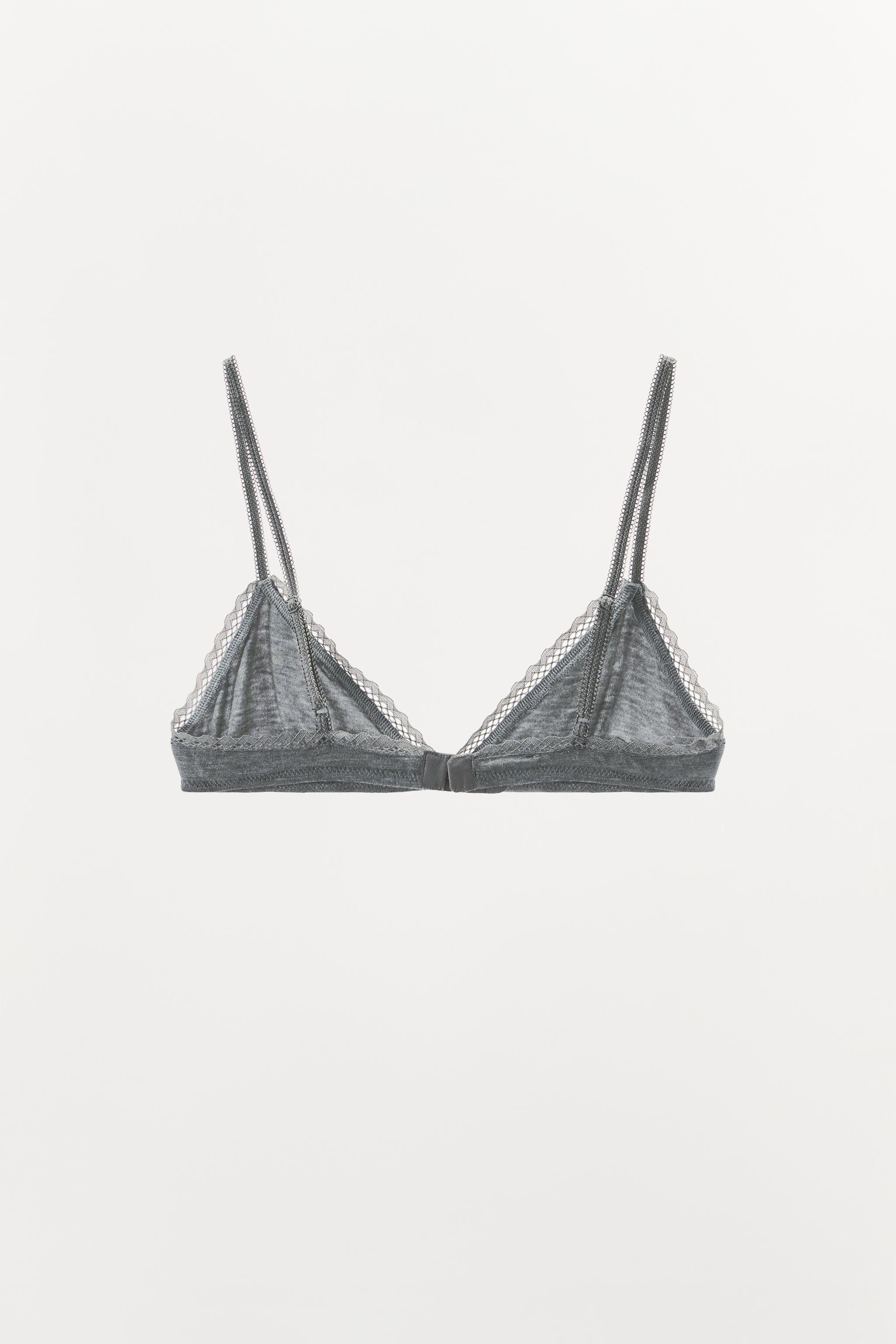 POINTELLE FLORAL TRIANGLE BRALETTE