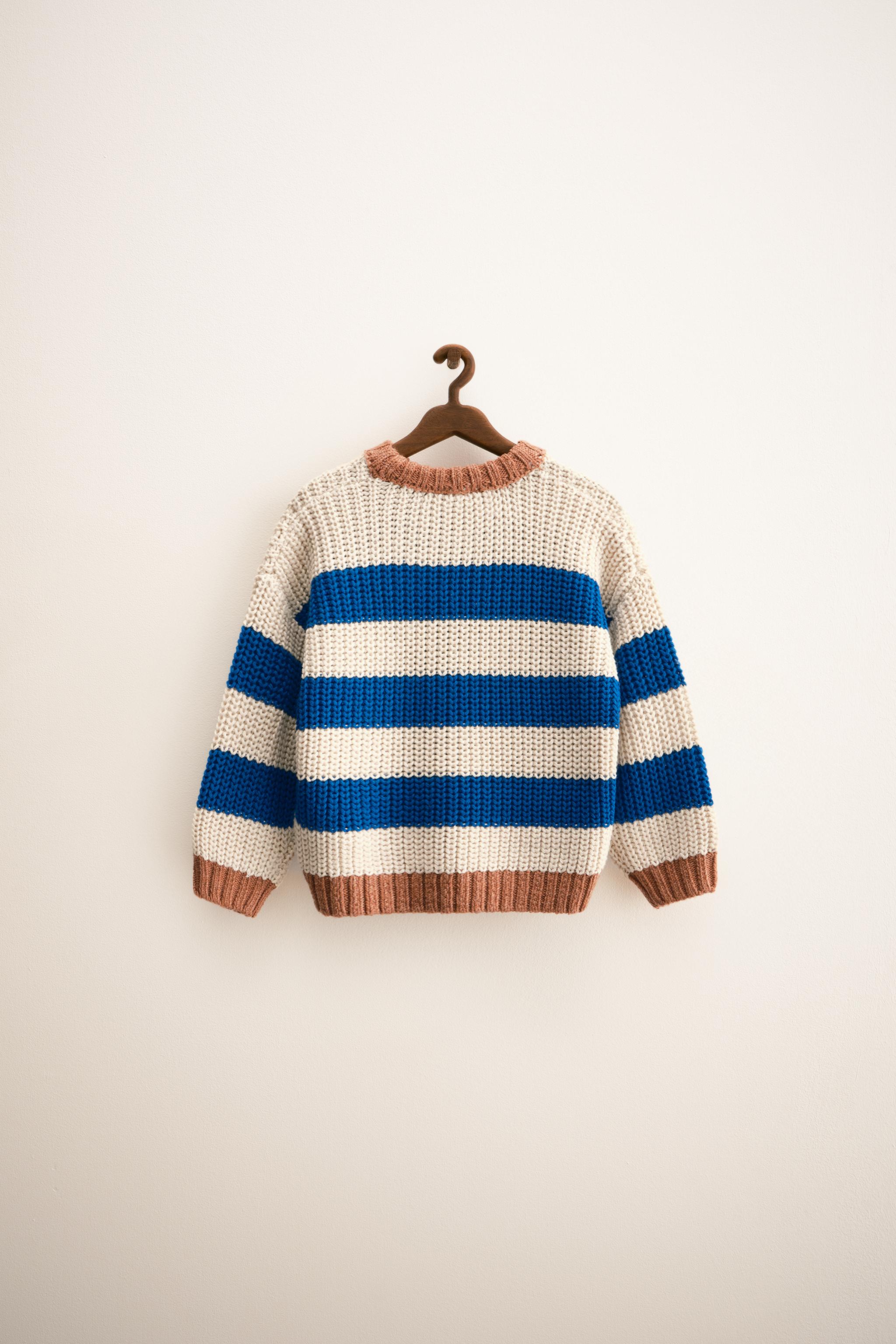 ZARA TIMELESS - STRIPED CHUNKY KNIT SWEATER