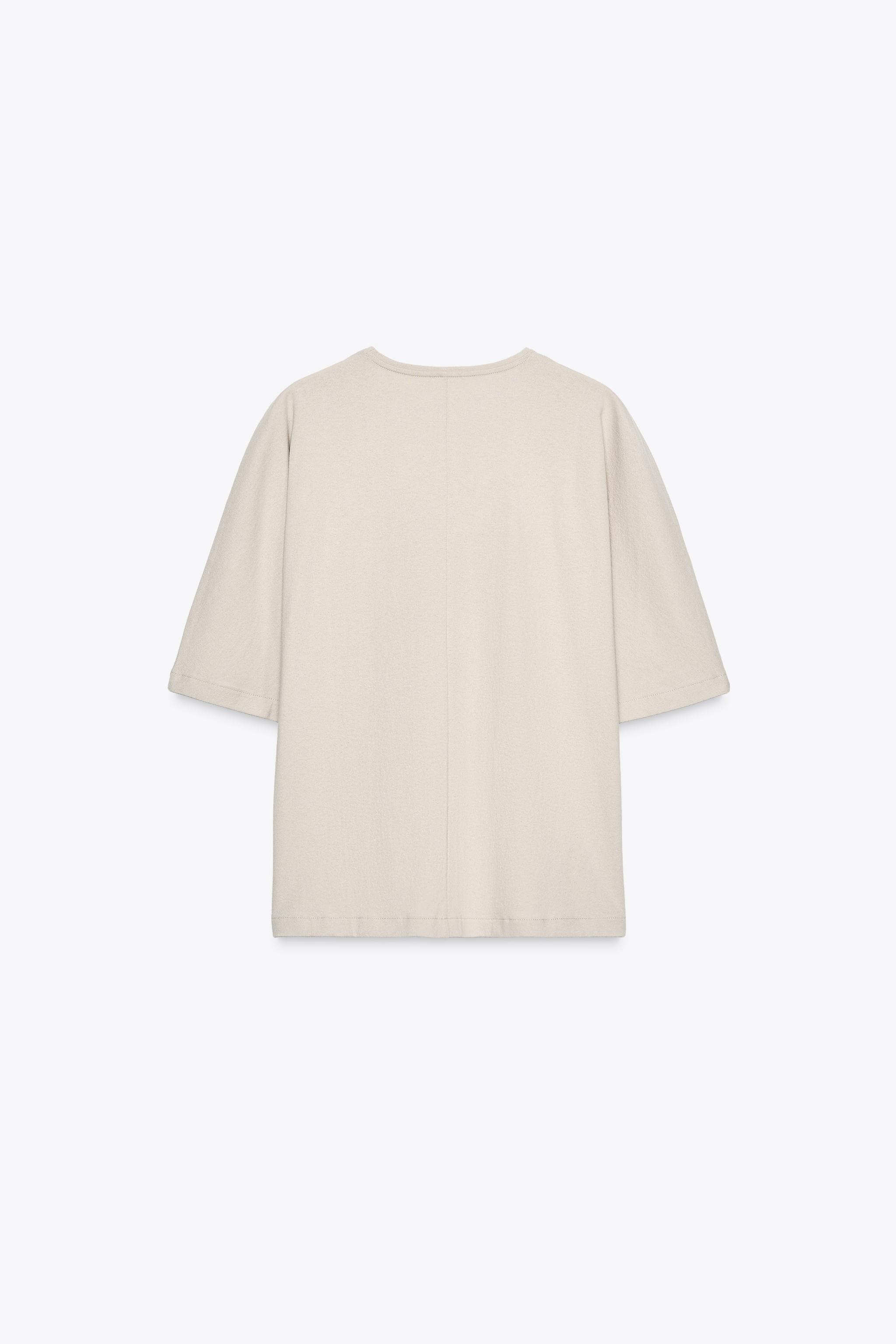 OVERSIZED TEXTURED T-SHIRT