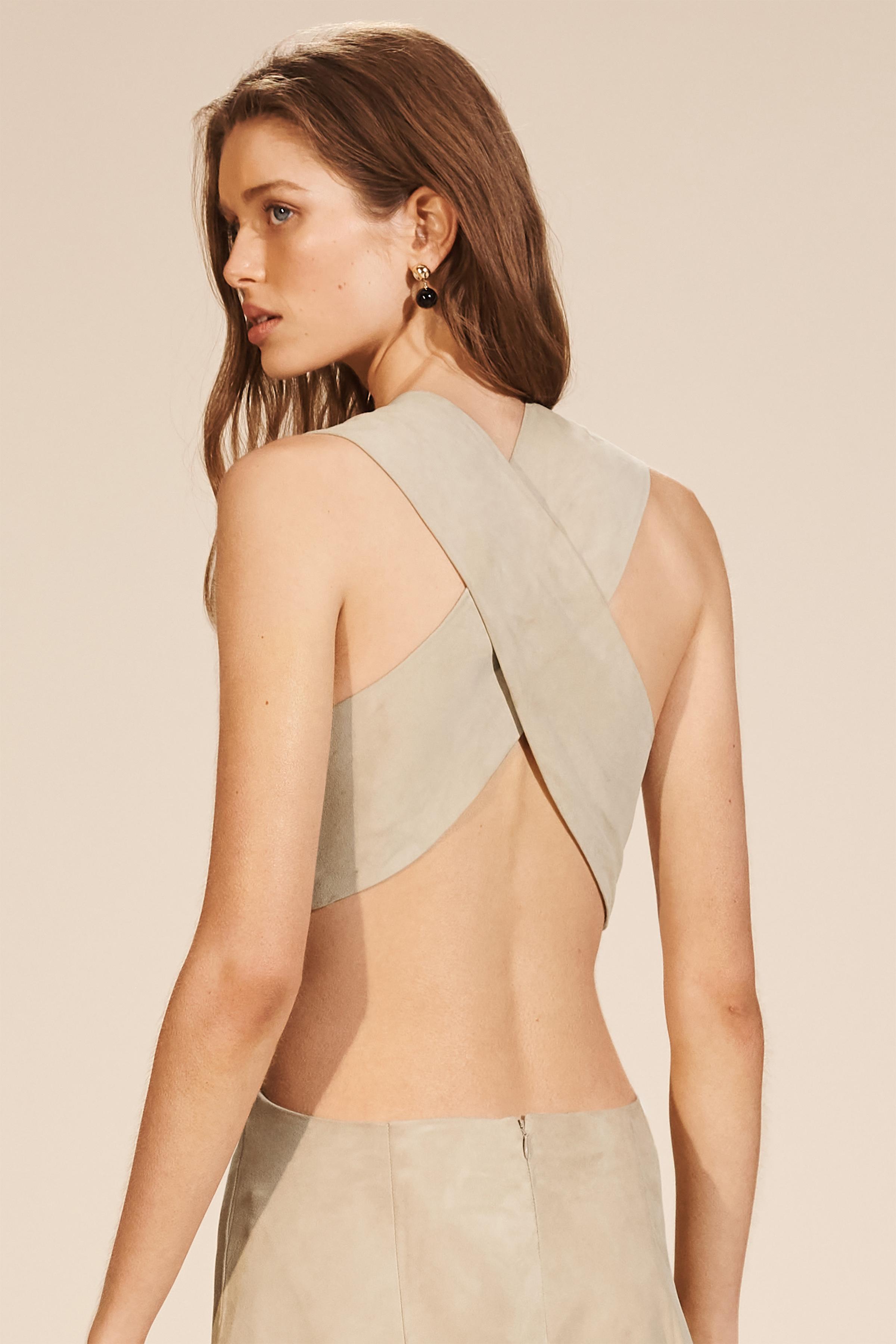 LIMITED EDITION SUEDE CUT-OUT DRESS