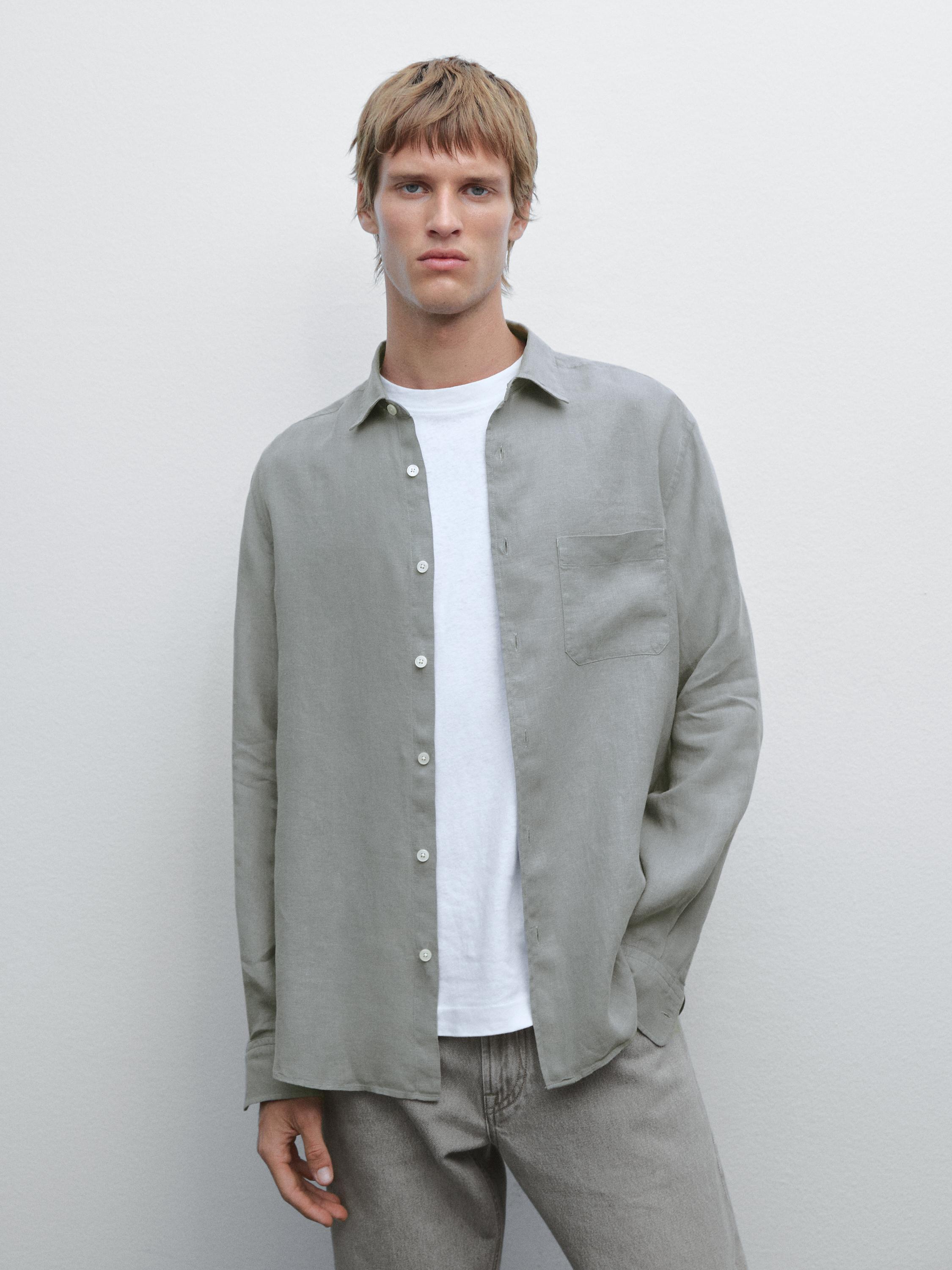 Regular fit shirt with pocket detail