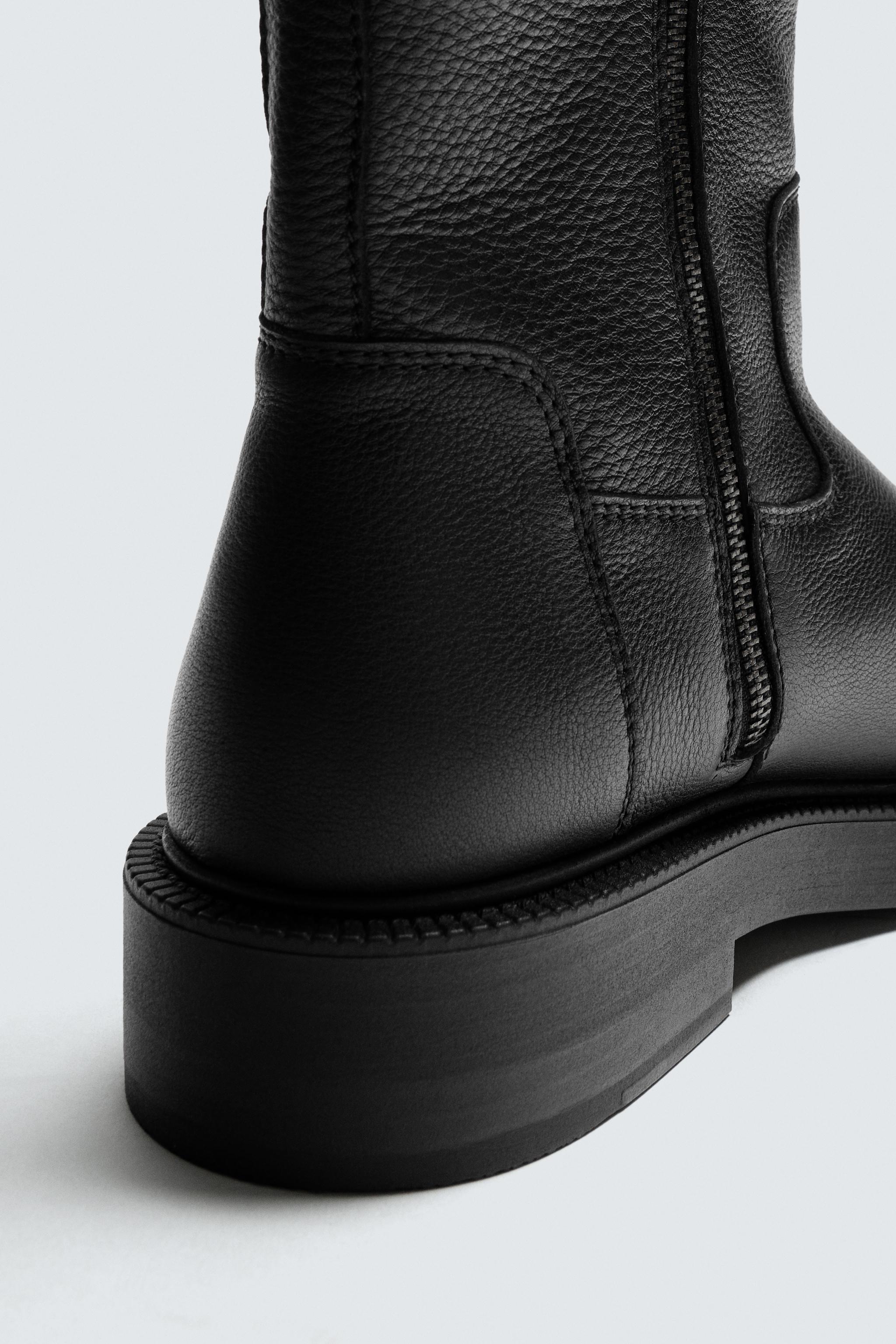 LIMITED EDITION THICK SOLE LEATHER BOOTS