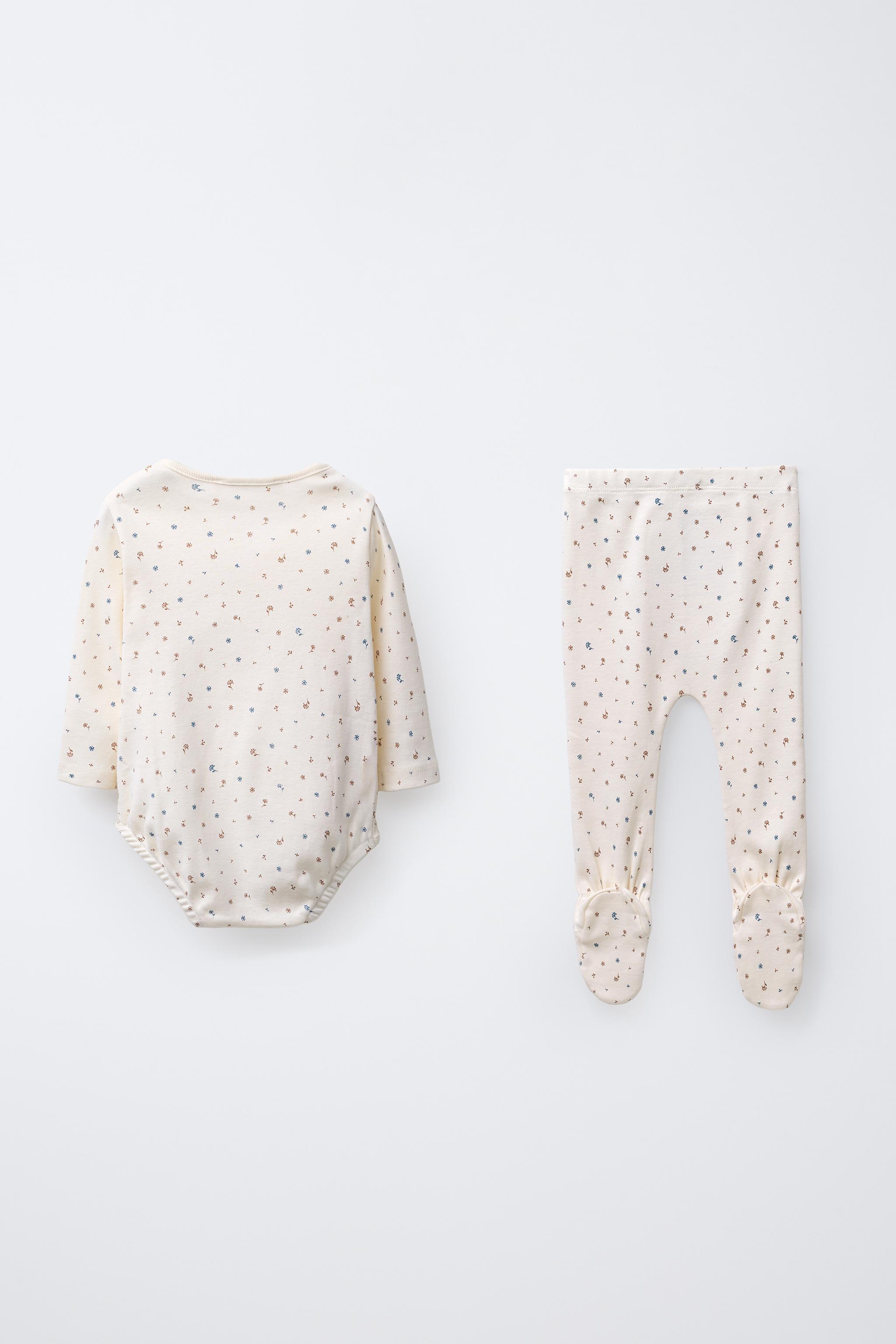 FLORAL BODYSUIT AND LEGGINGS SET