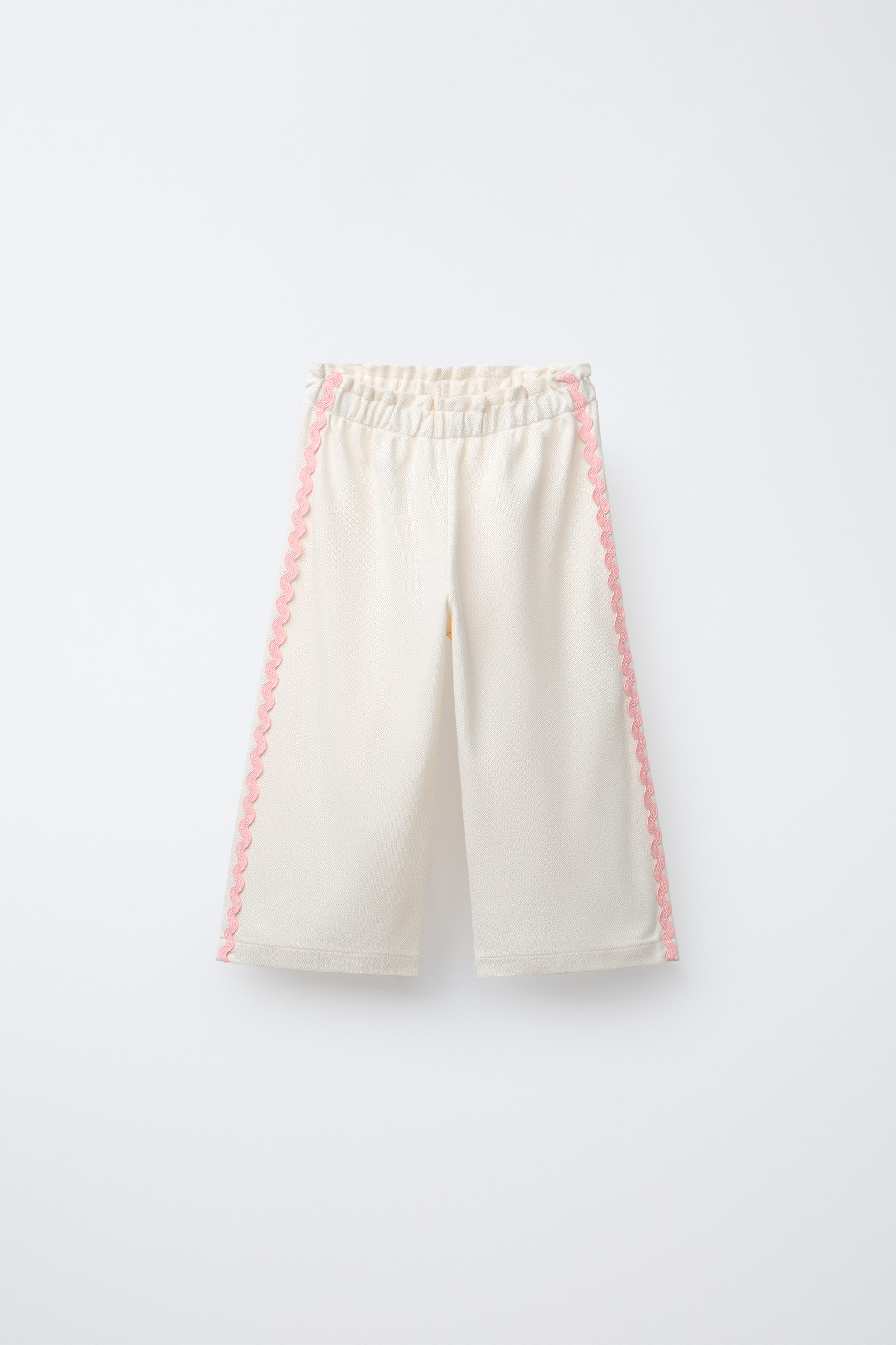 WAVY TRIM STRAIGHT LEG PANTS