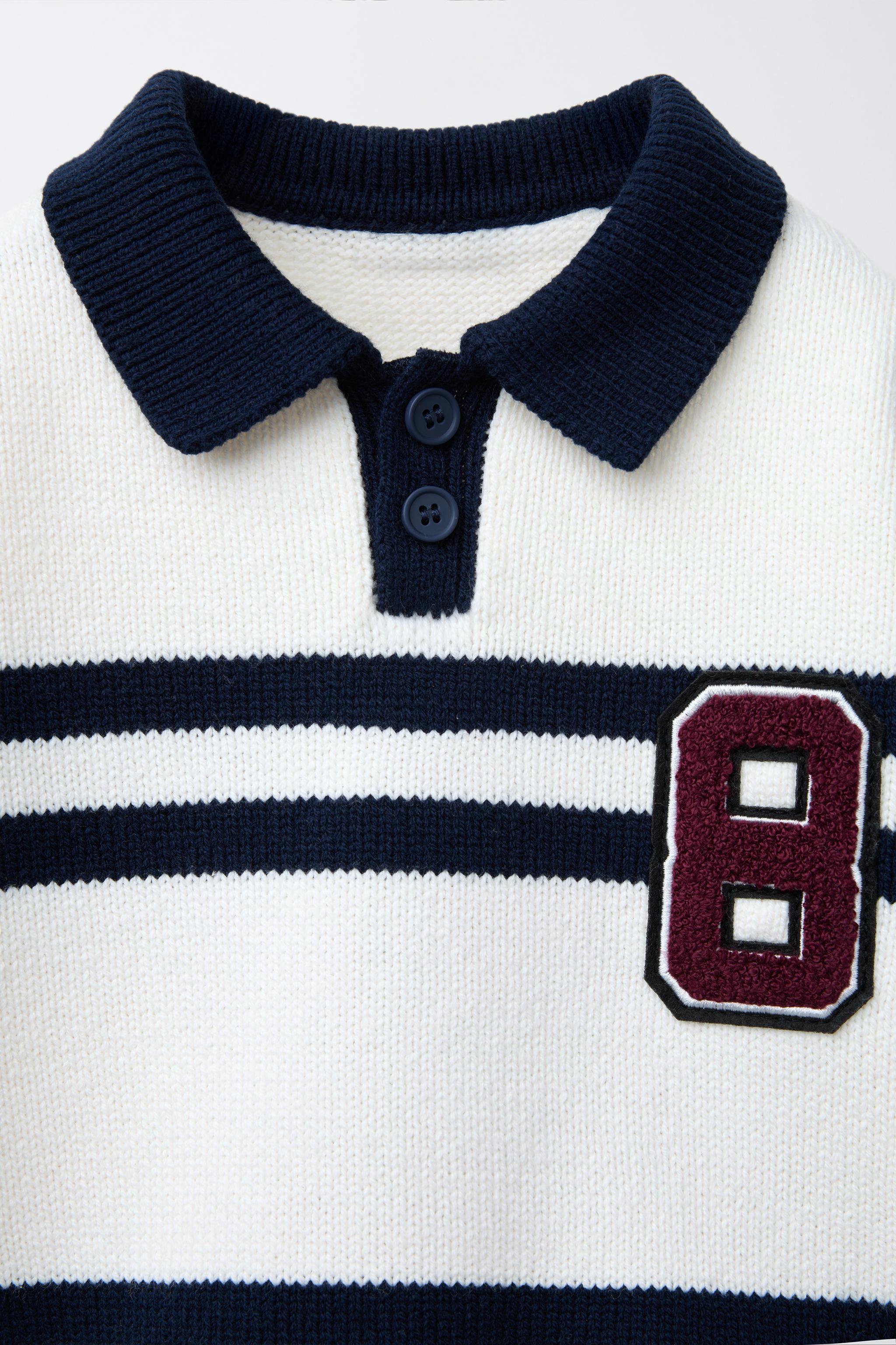 SNOOPY PEANUTS™ STRIPED KNIT POLO SHIRT