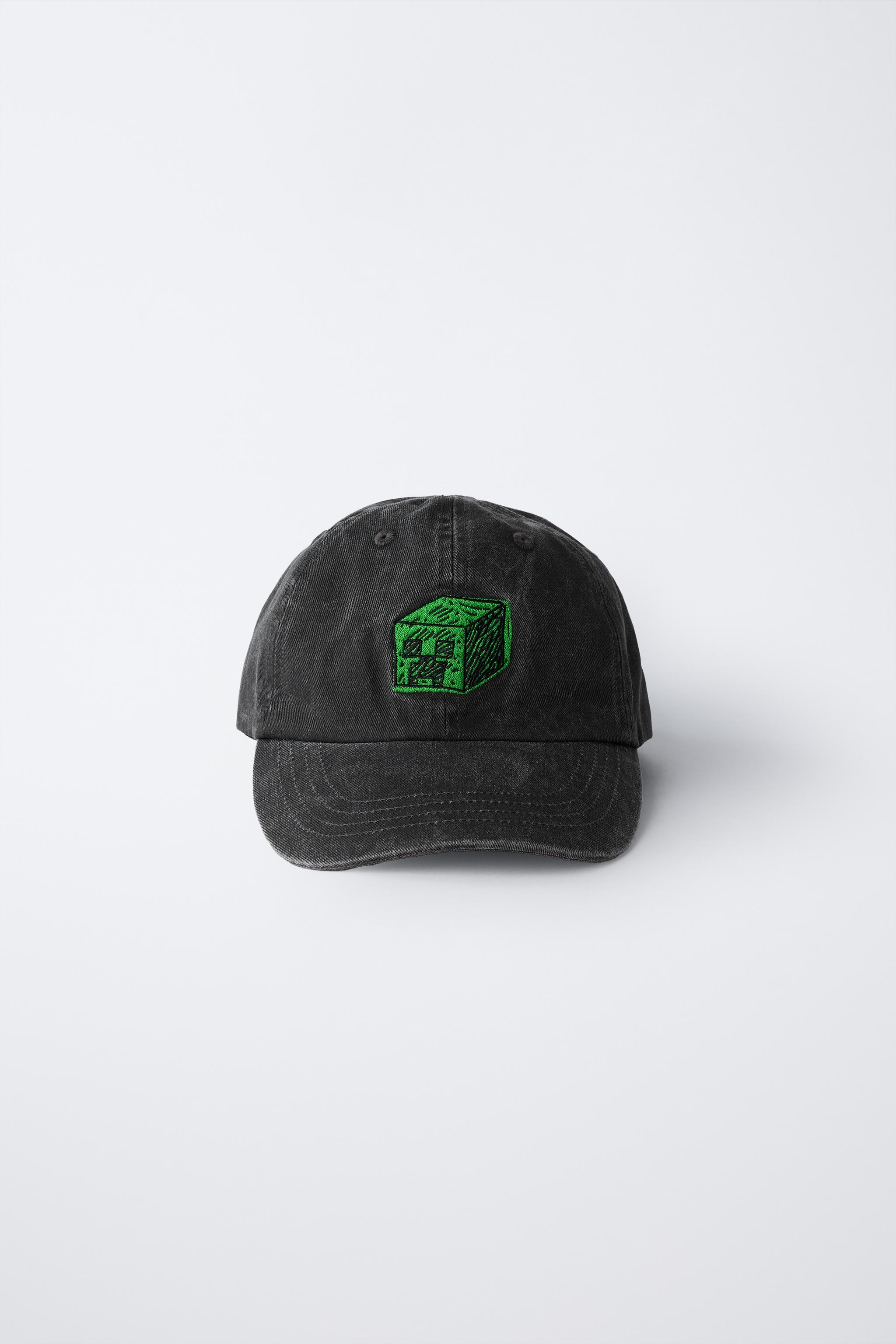 AGES 6-14/ MINECRAFT © MOJANG AB. ™ EMBROIDERED WASHED EFFECT CAP