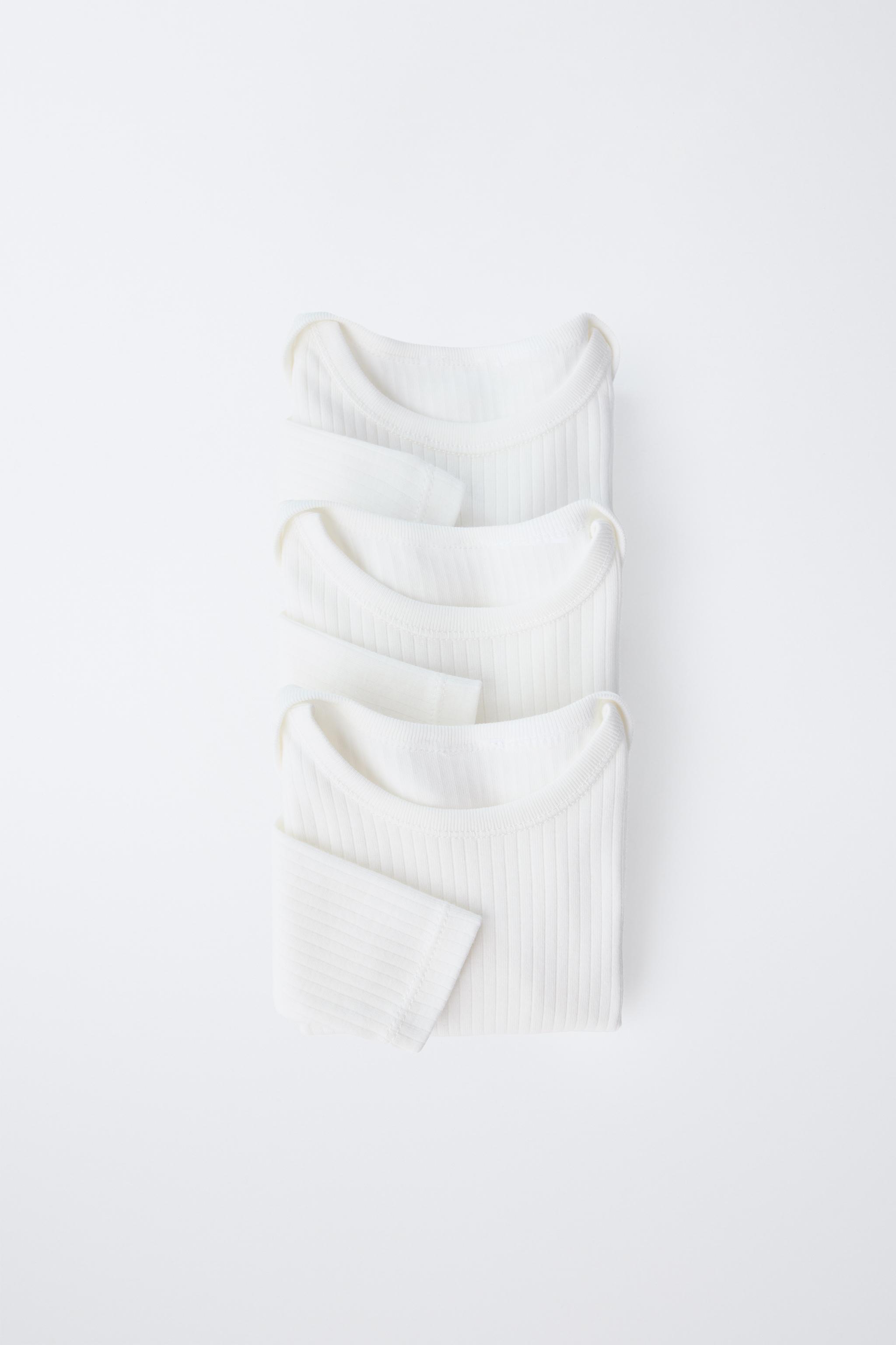 6 MONTHS-3 YEARS/ THREE-PACK OF LONG SLEEVE BODYSUITS